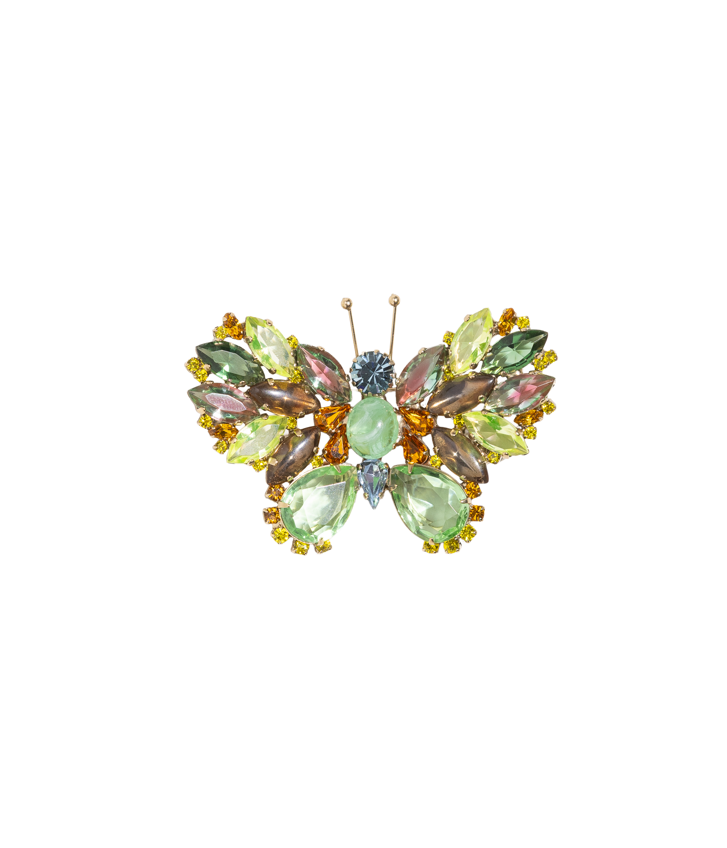 Medium Butterfly in Peridot / Erinite / Topaz