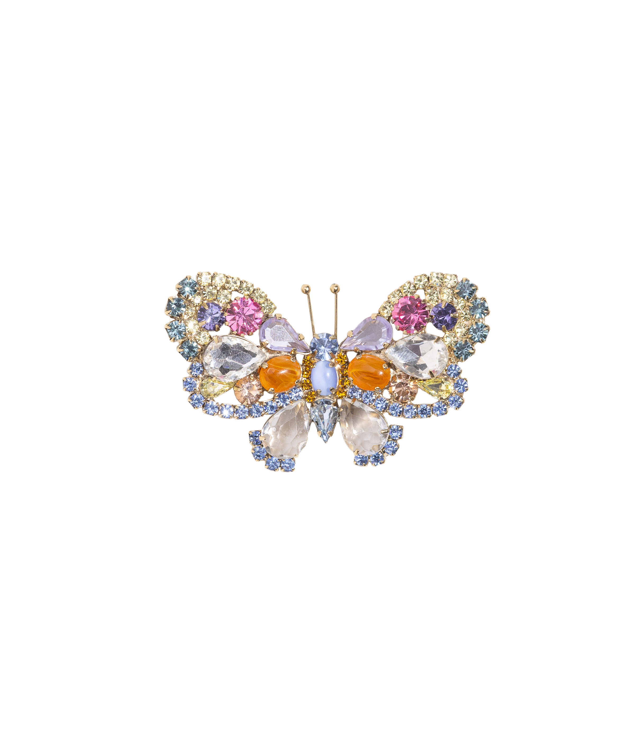 Medium Butterfly in Light Sapphire / Violet / Topaz