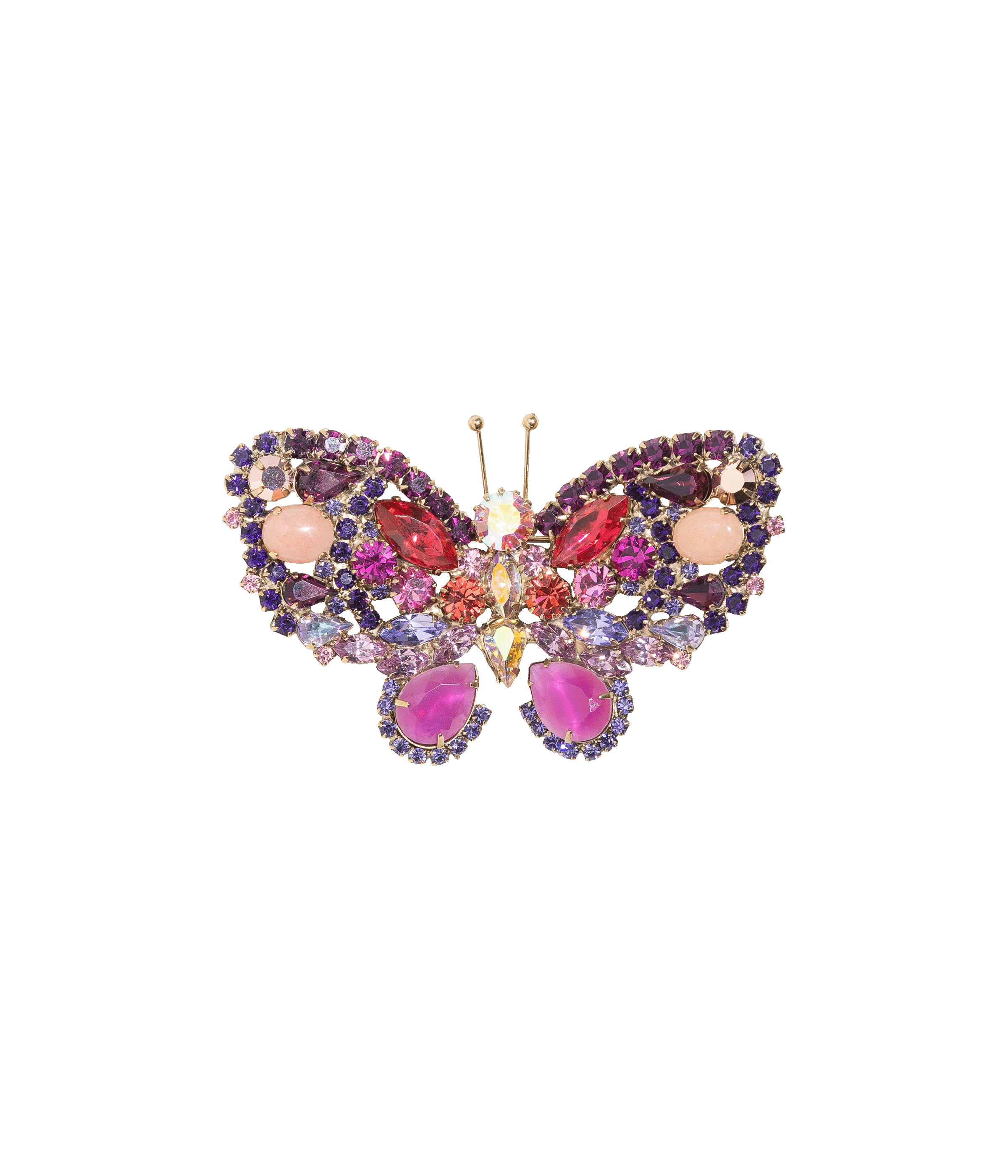 Medium Butterfly in Rose / Amethyst / Padparadscha