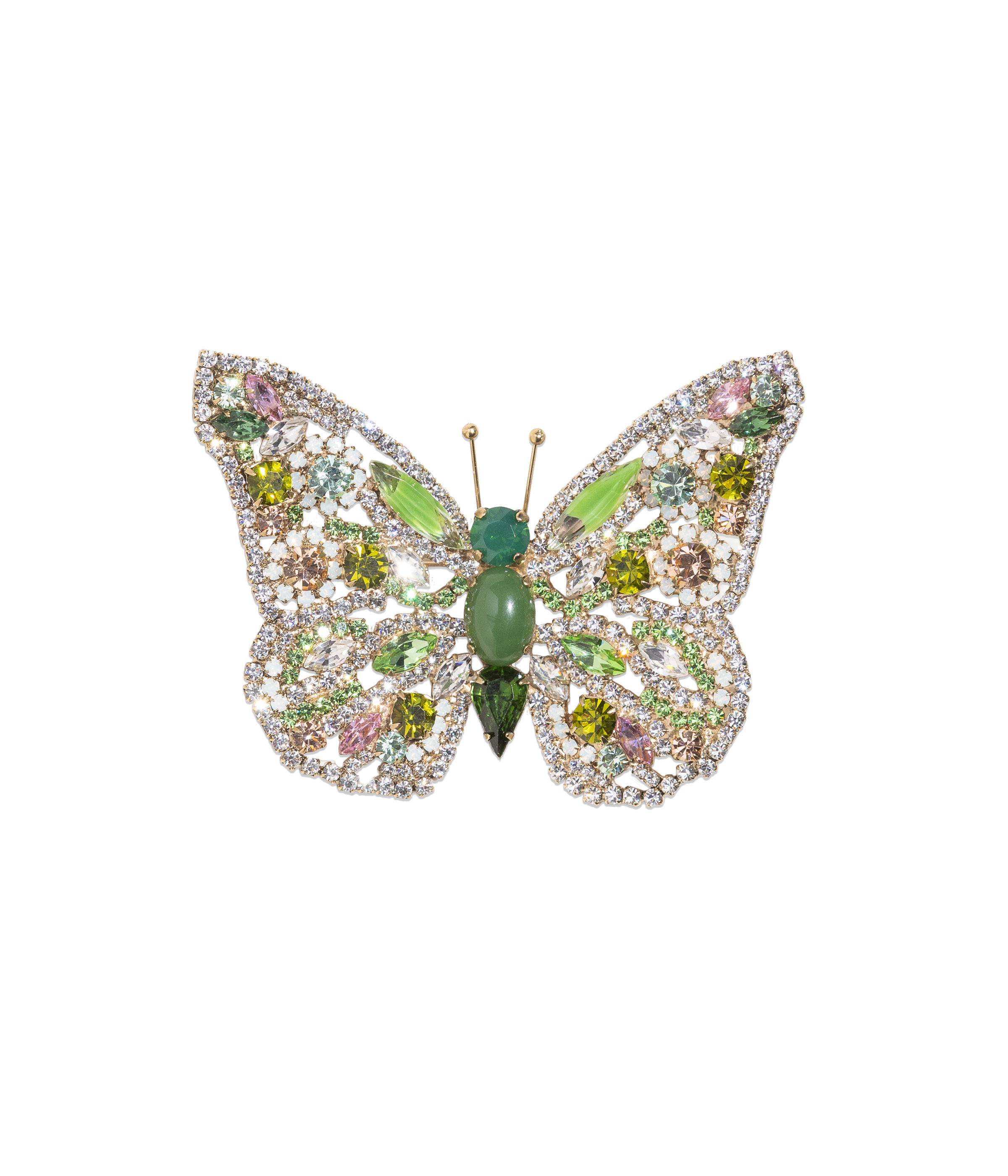 Large Butterfly in Peridot / Olivine / Crystal