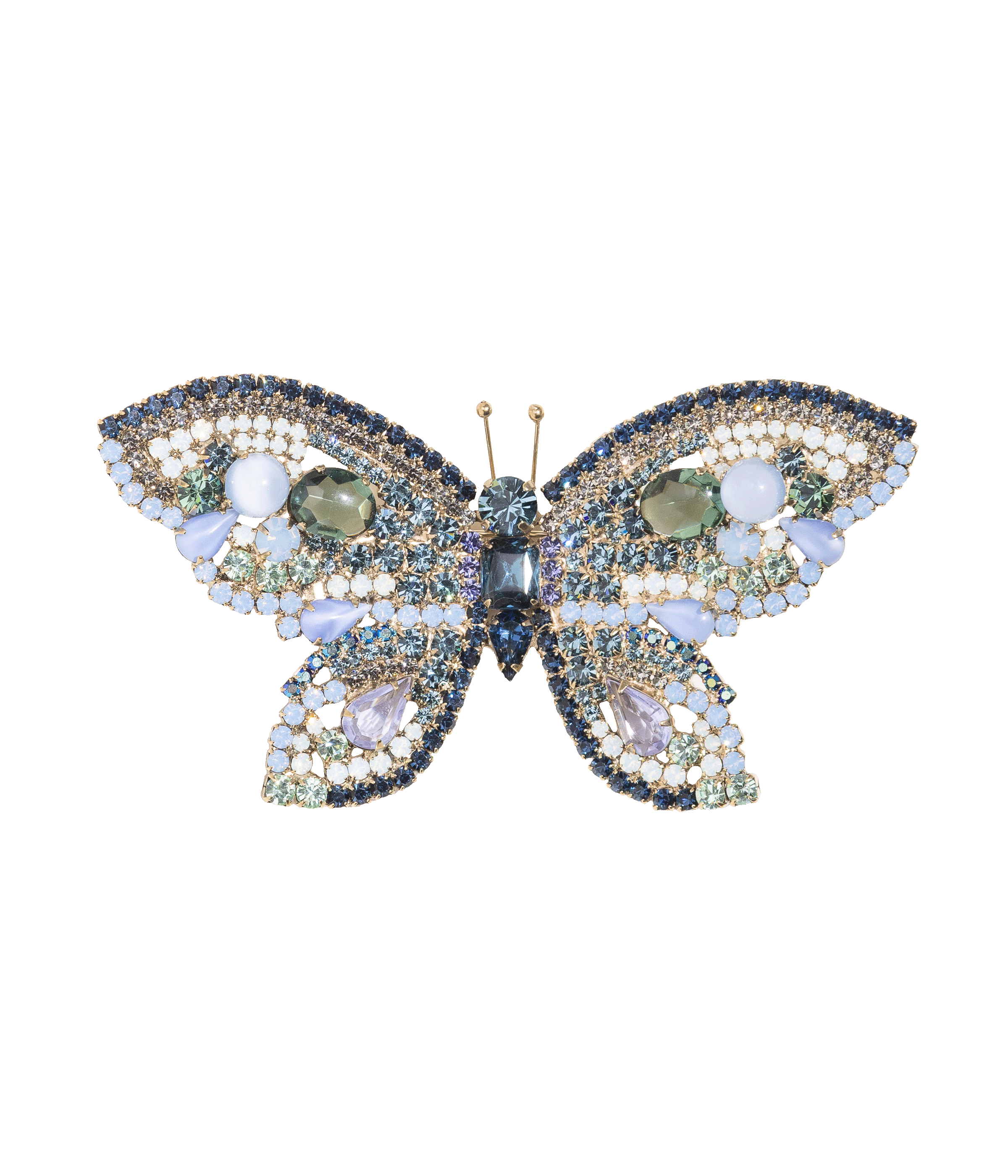 X-Large Butterfly in Montana / Chrysolite / Smoked Sapphire