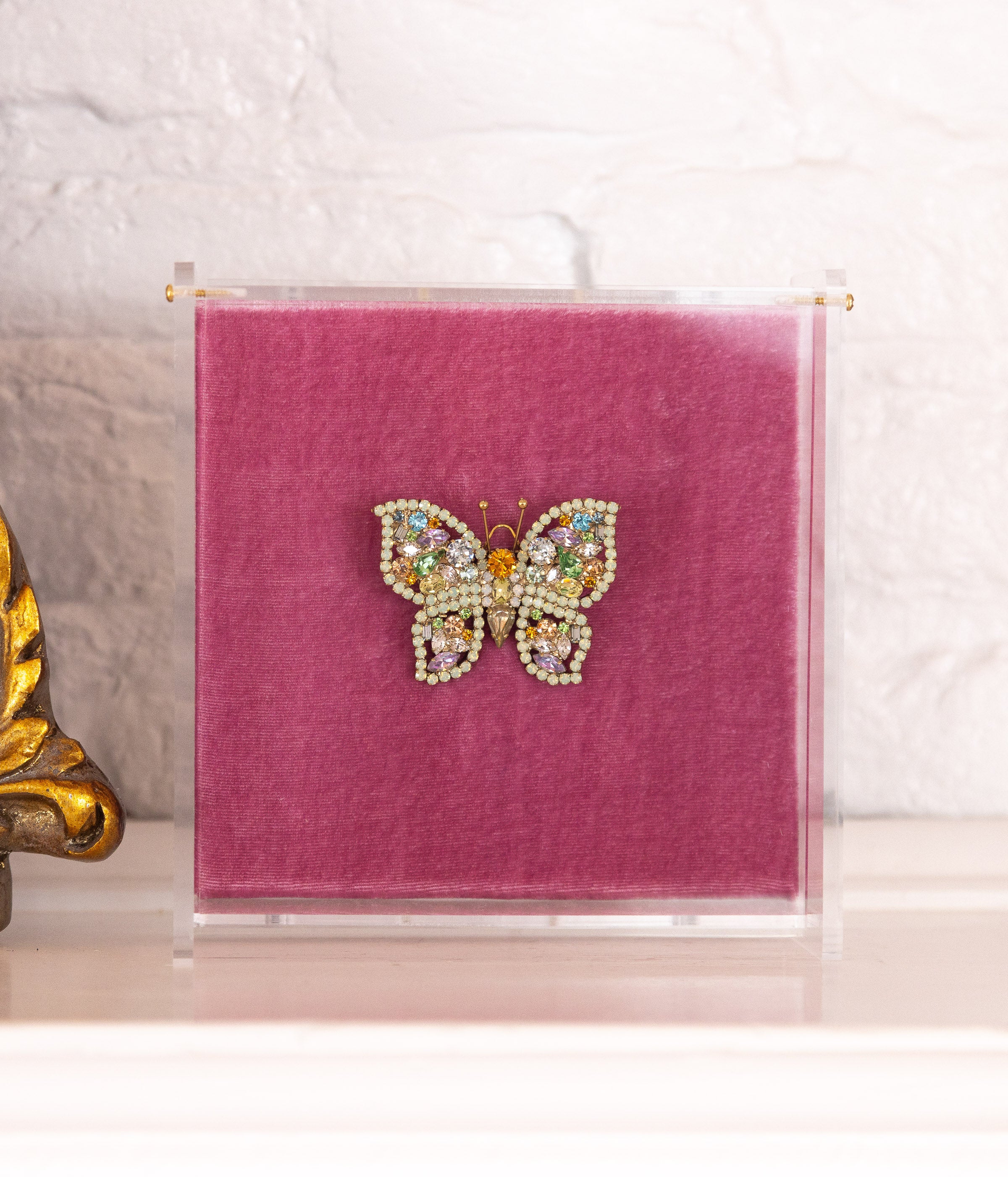 Small Butterfly in Chrysolite Opal / Topaz / Peridot