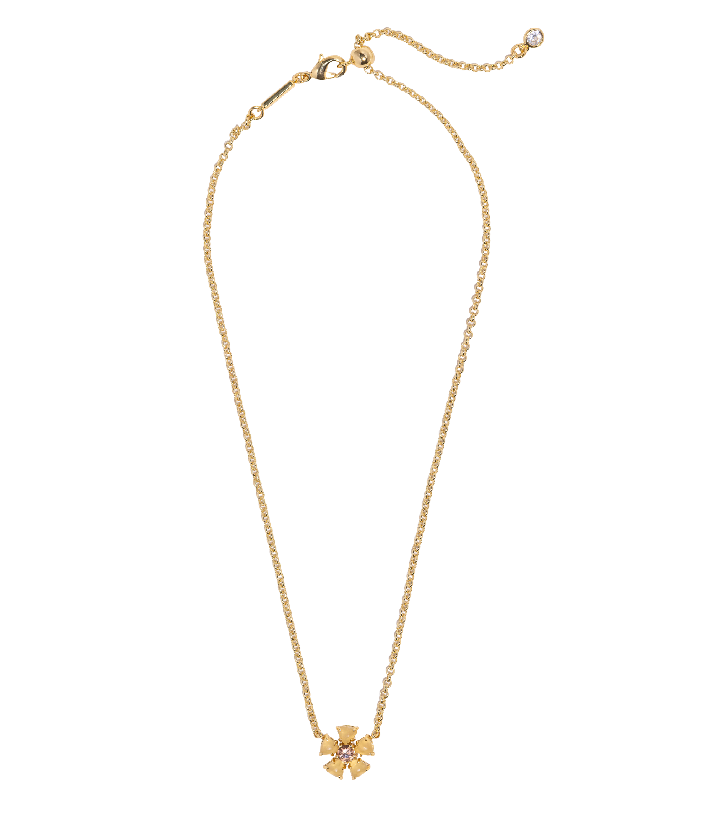 Emeline Flower Necklace in Yellow - Loren Hope