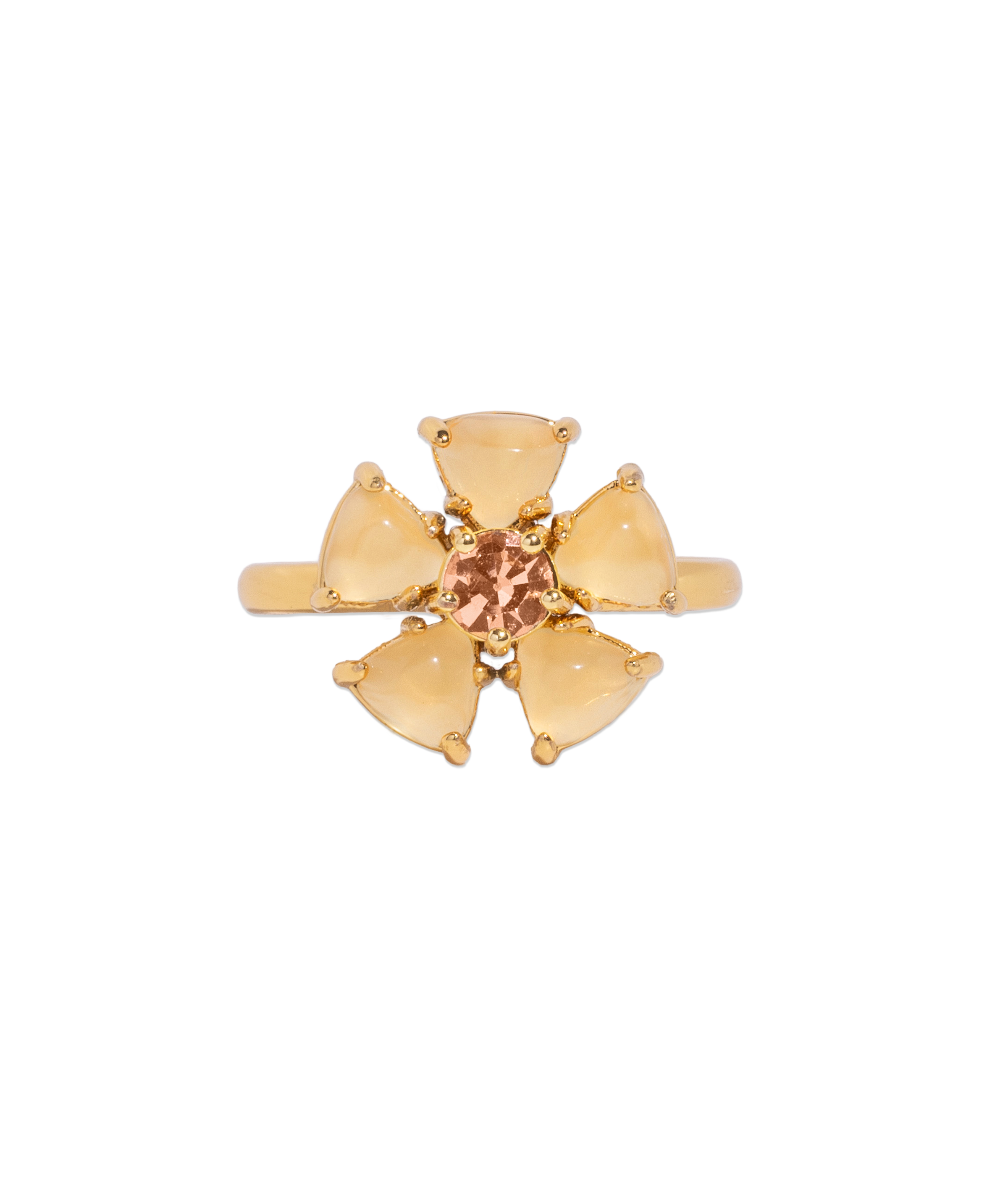 Emeline Flower Ring in Yellow - Loren Hope