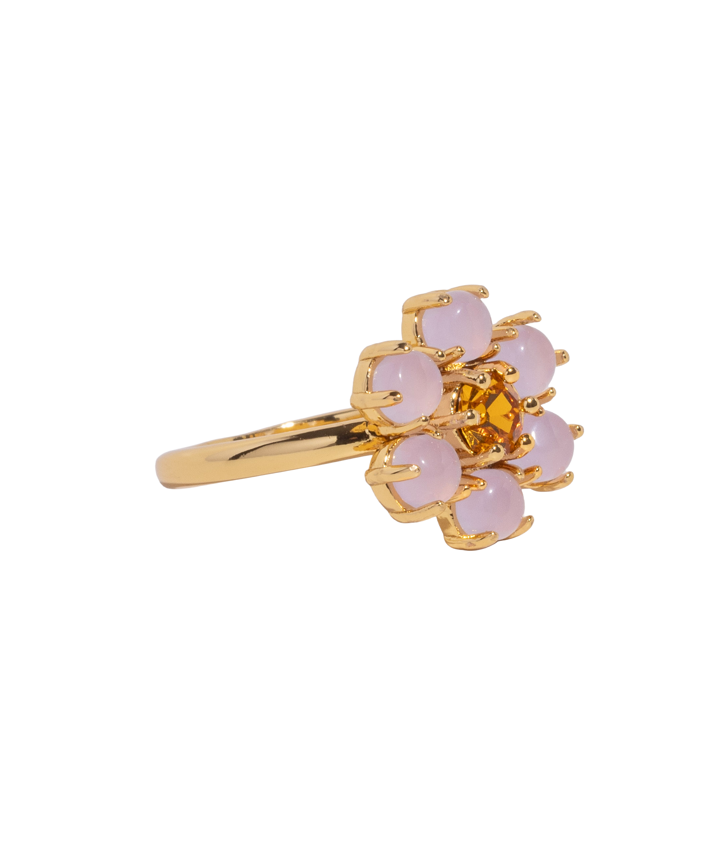 Emeline Flower Ring in Lavender - Loren Hope