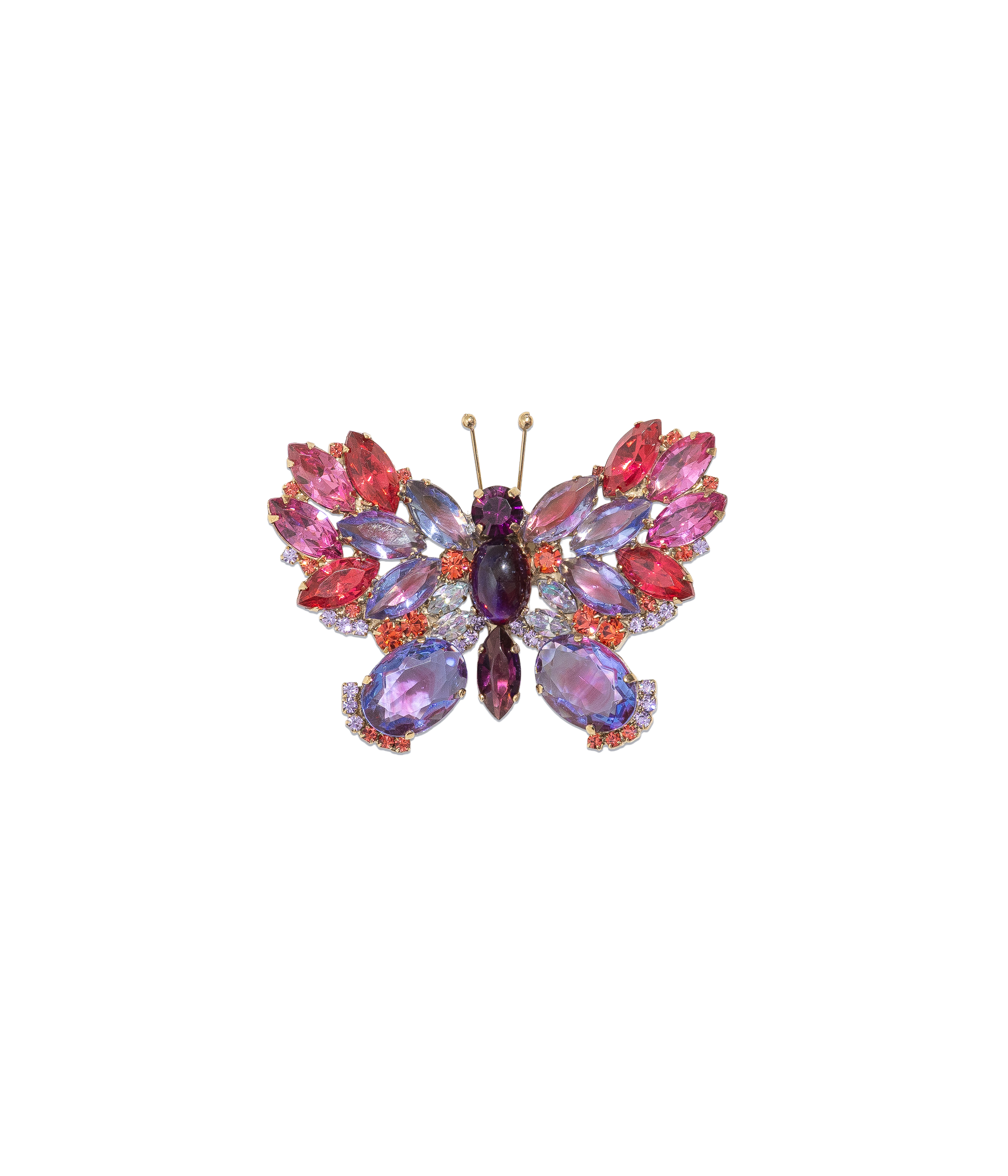 Small Butterfly in Sapphire / Amethyst / Rose