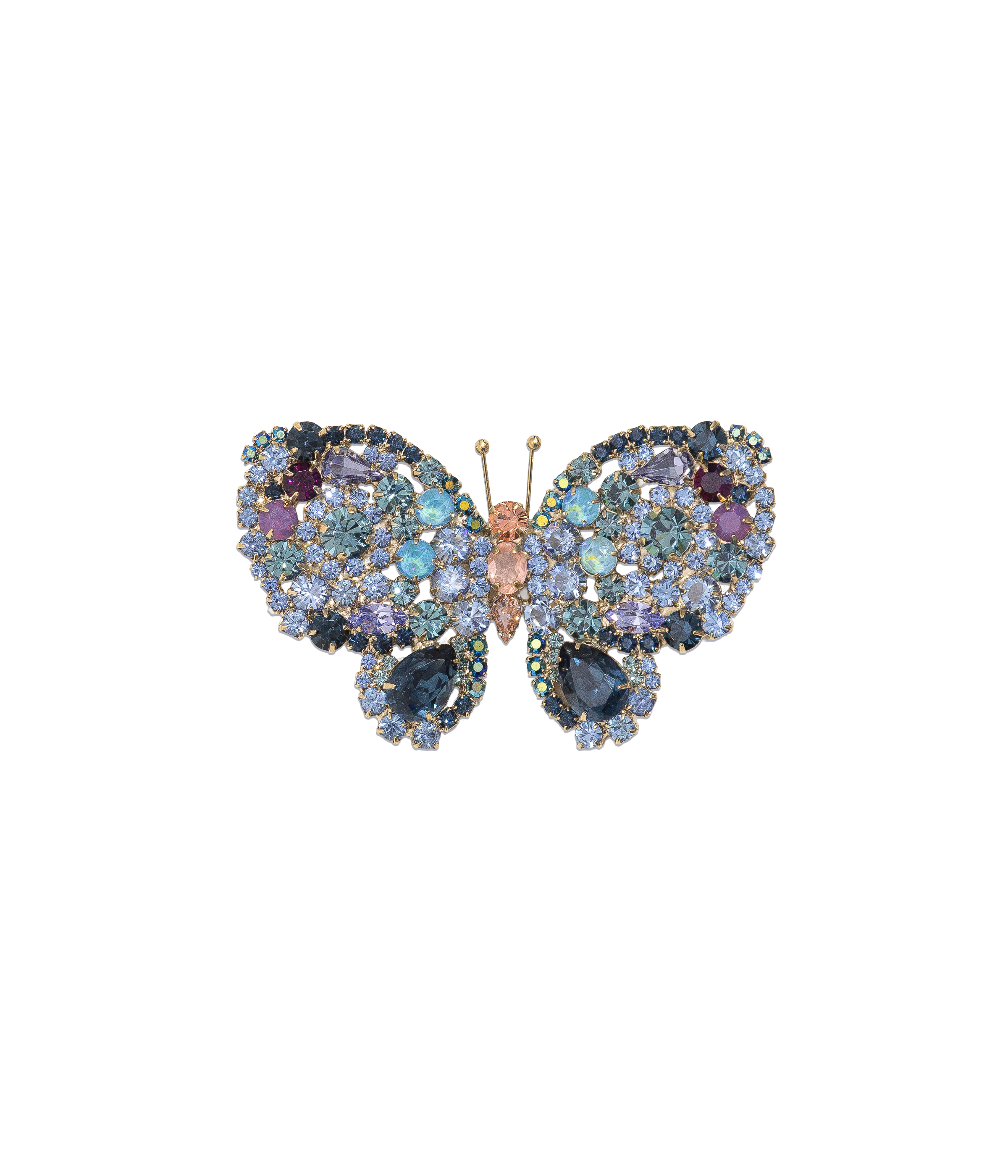 Medium Butterfly in Montana / Apricot / Light Sapphire