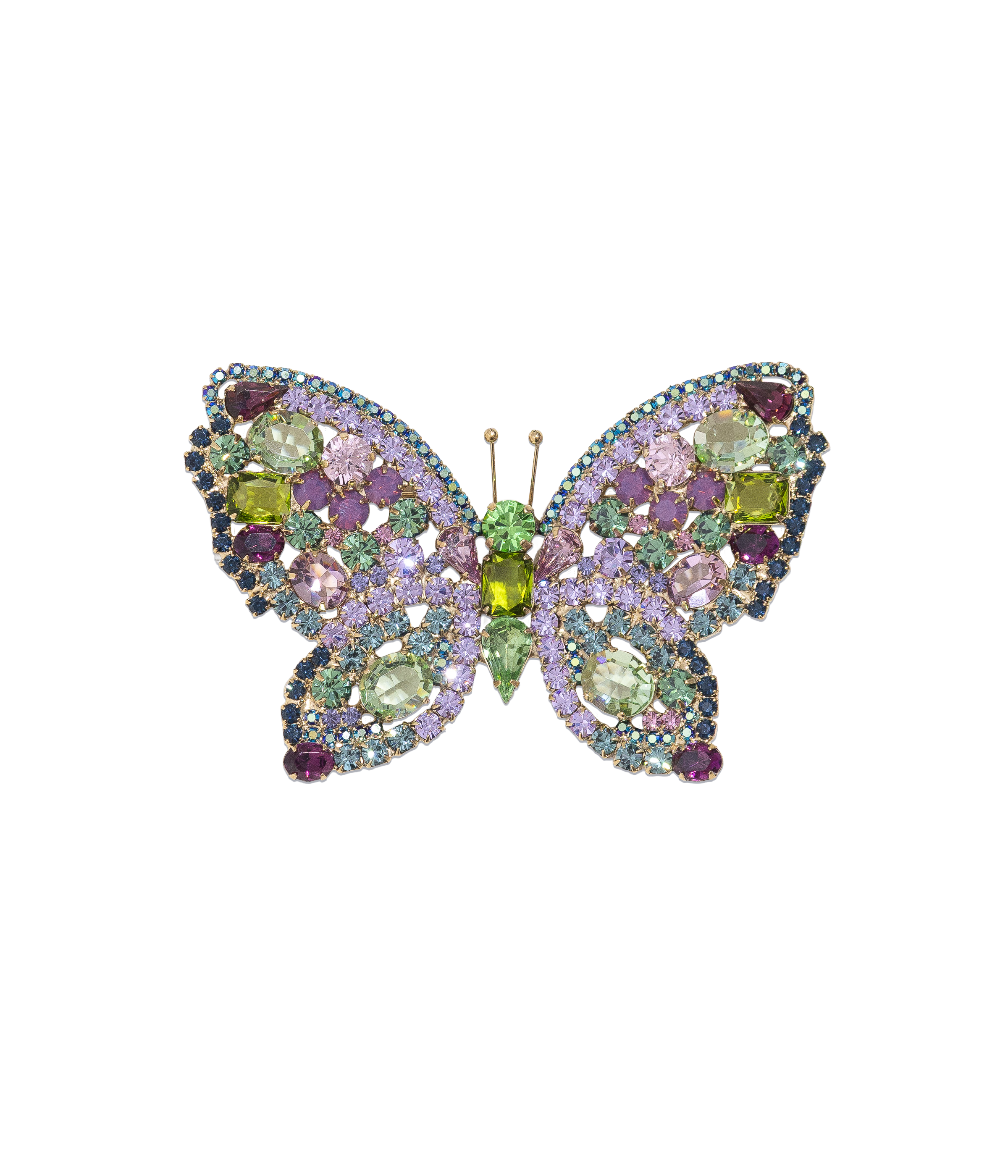 X-Large Butterfly in Violet / Amethyst / Olivine