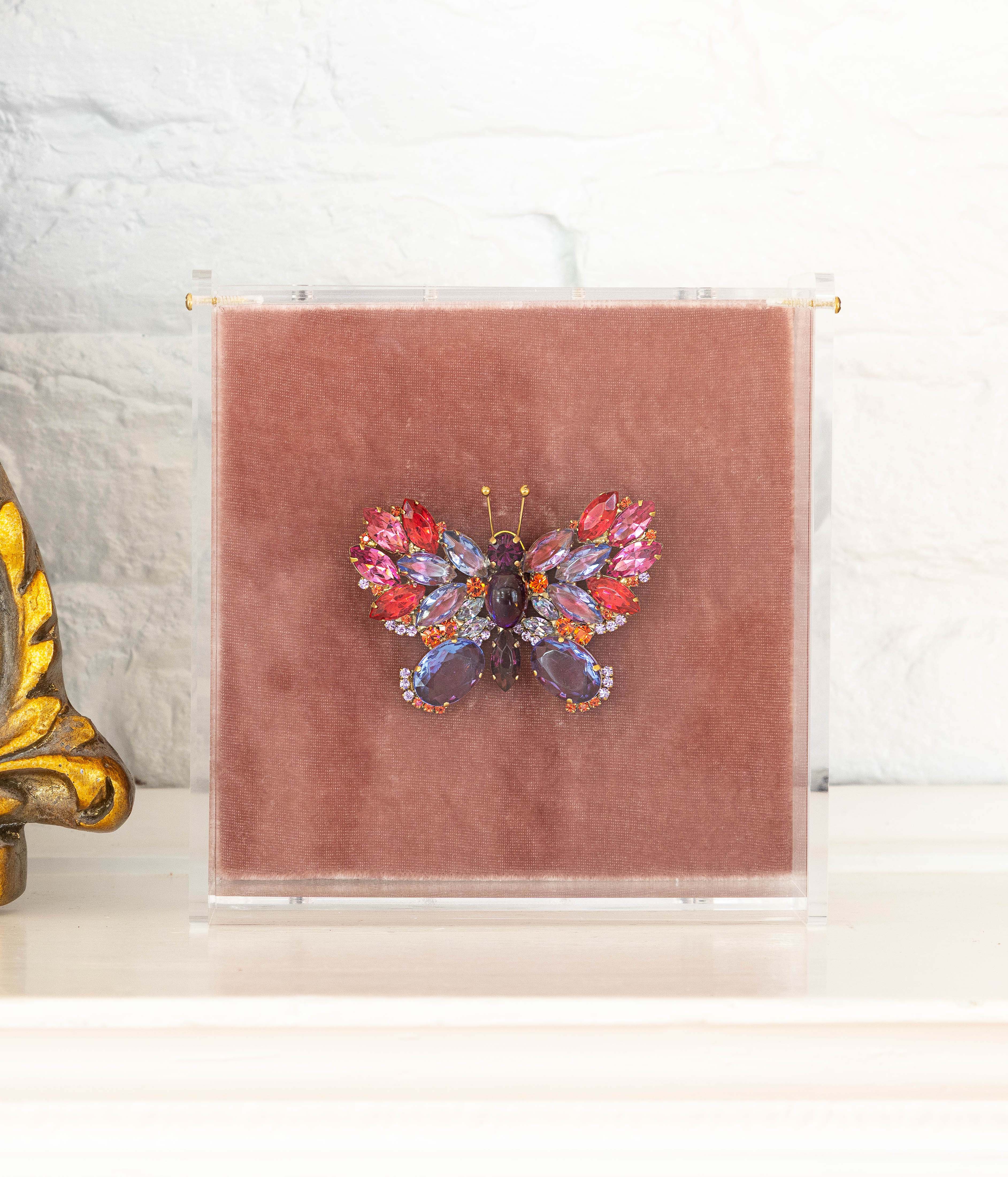 Small Butterfly in Sapphire / Amethyst / Rose