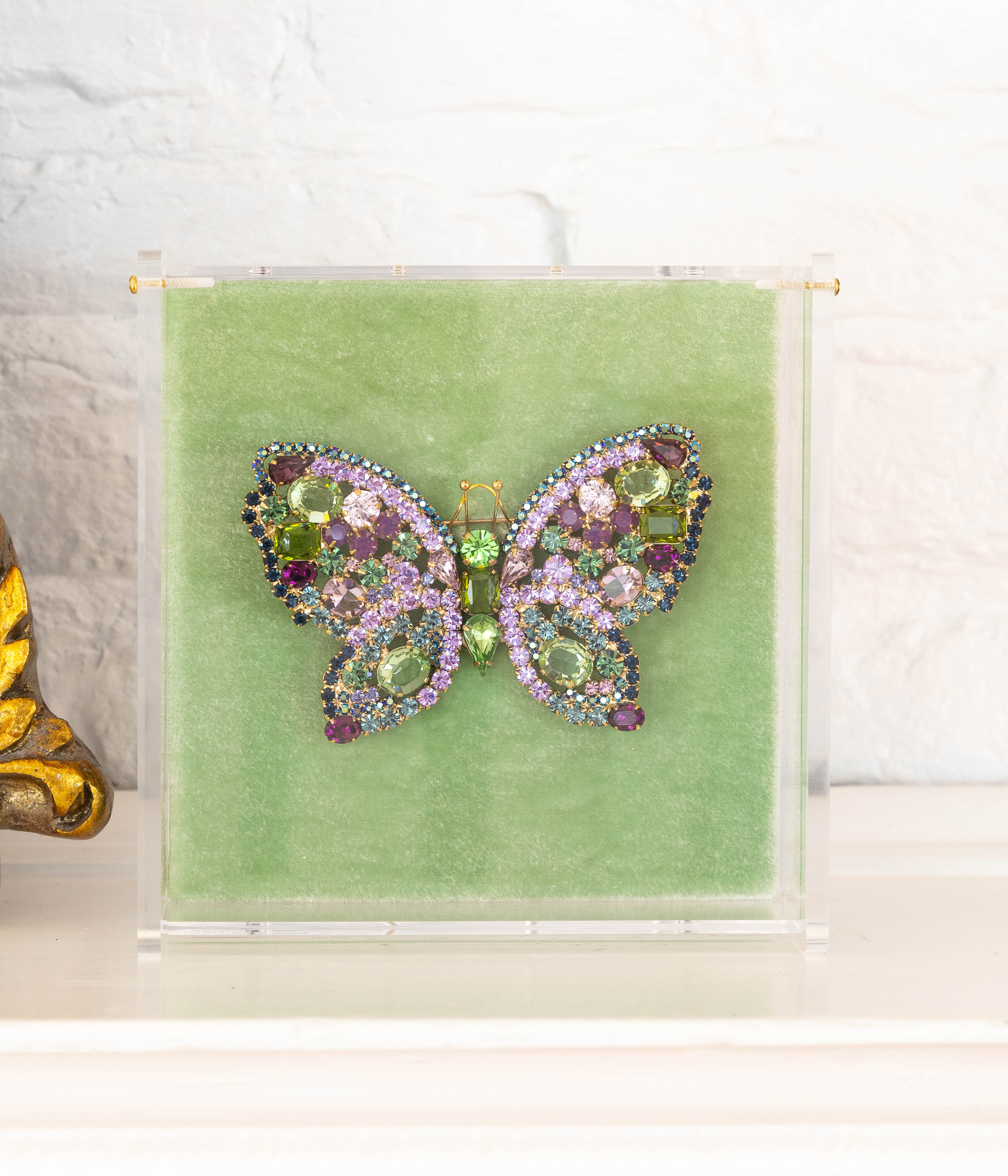 X-Large Butterfly in Violet / Amethyst / Olivine