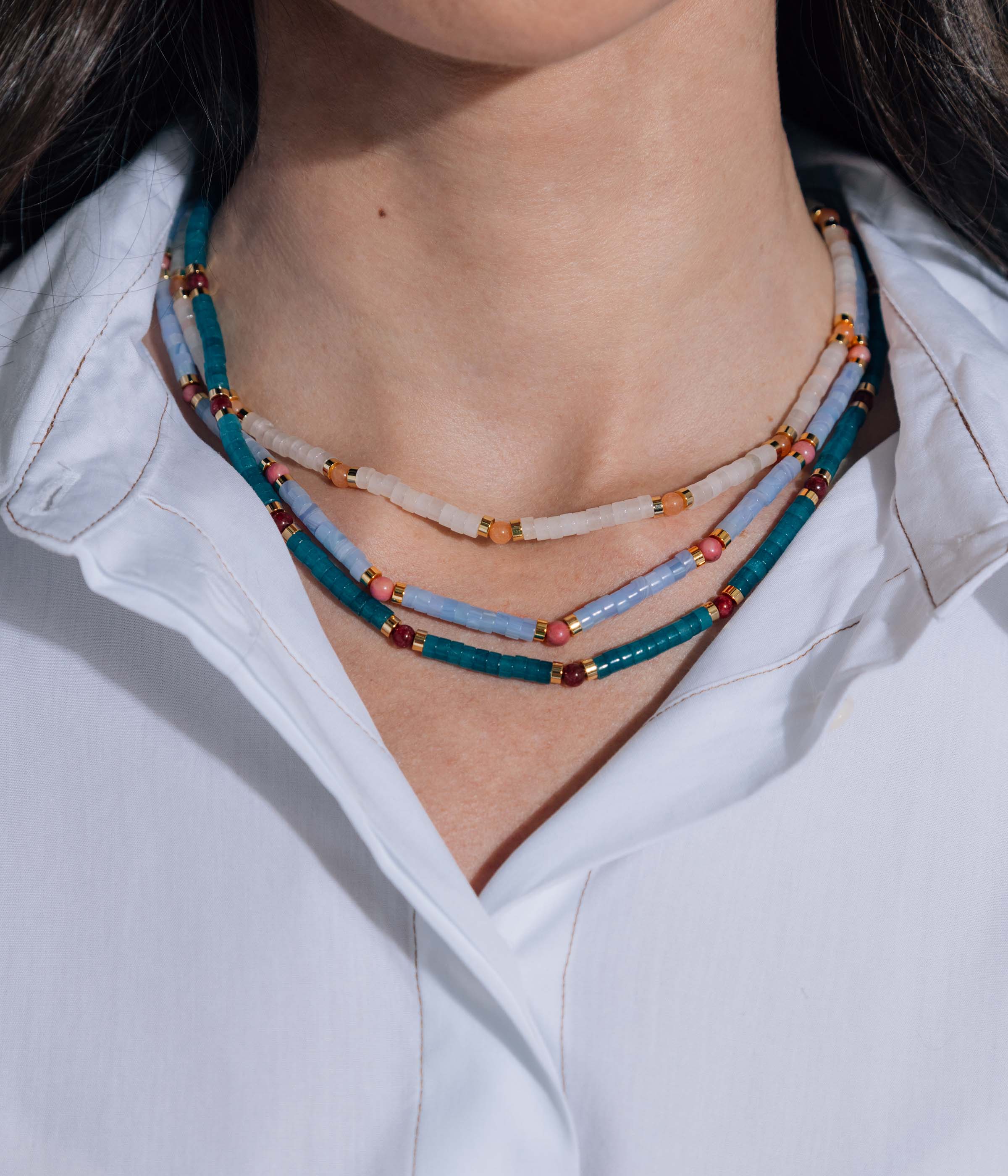 Oriel Necklace in White