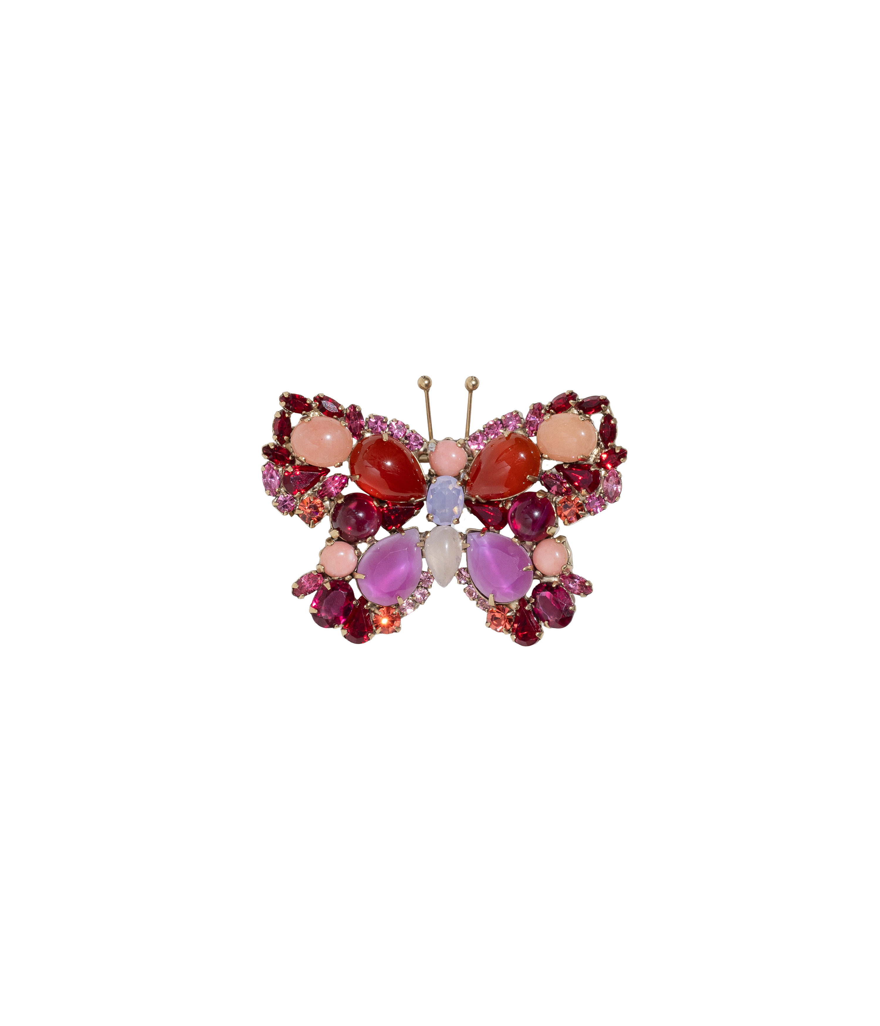 Small Butterfly in Carnelian / Pink Aventurine / Rose