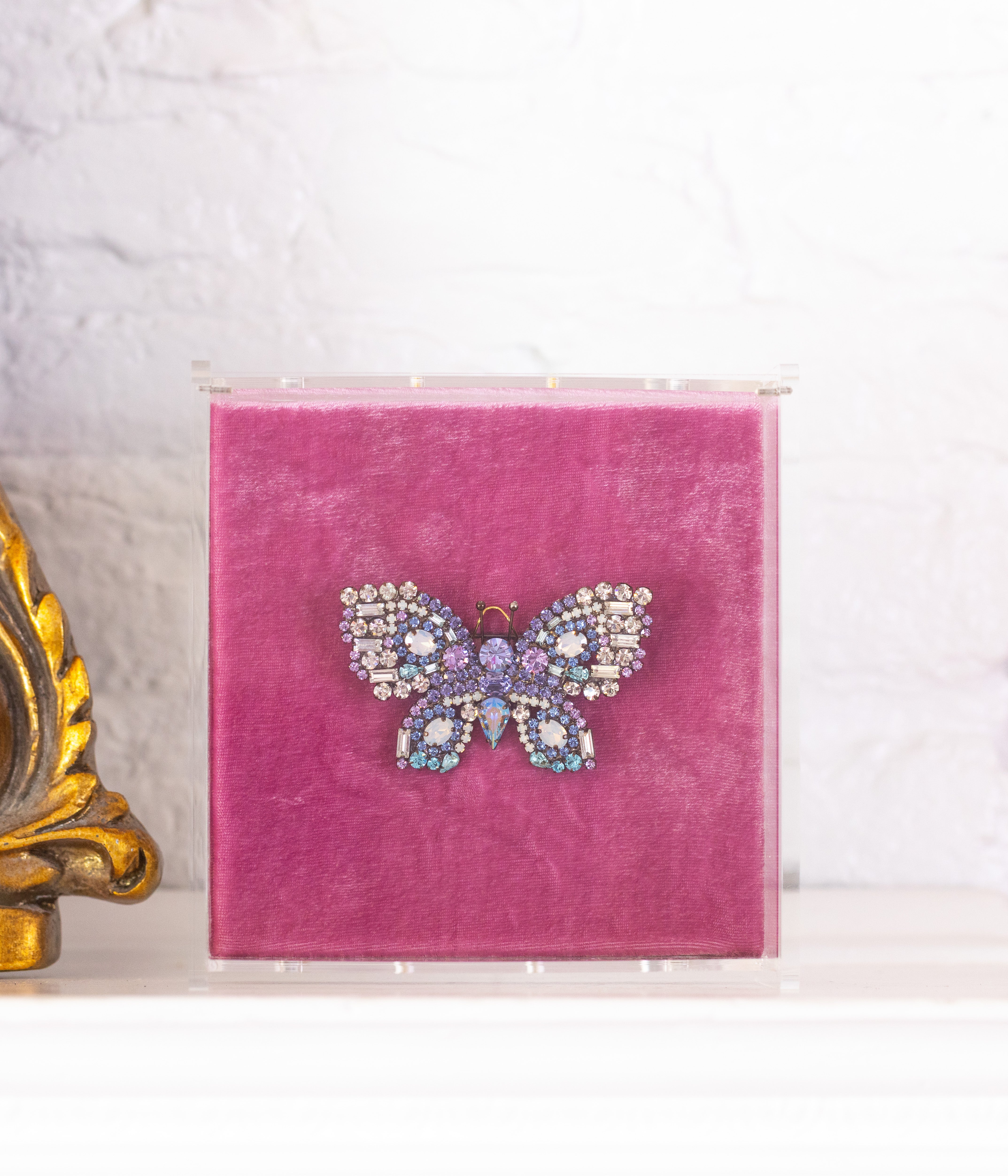 Medium Butterfly in Tanzanite / Crystal / Aqua - Loren Hope