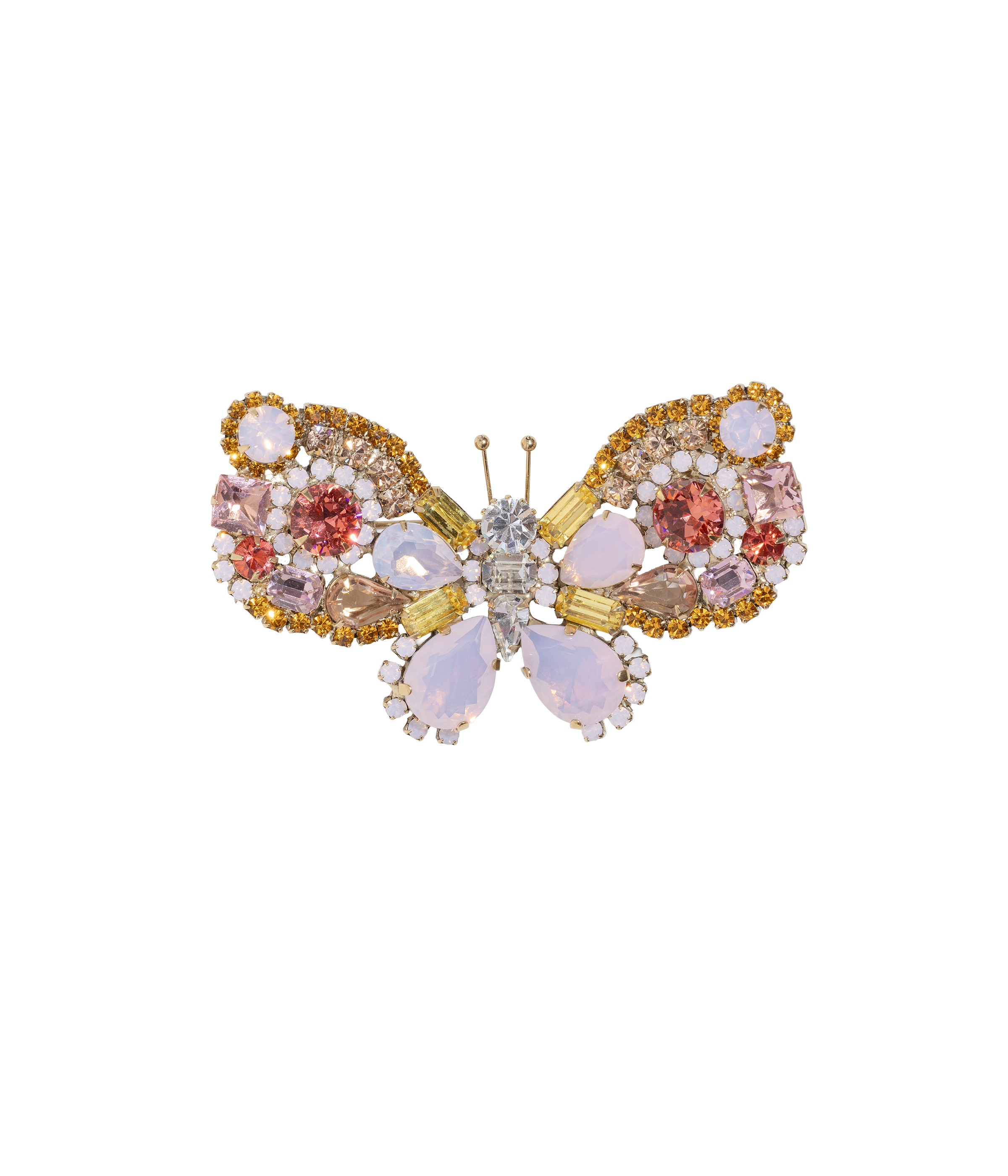 Large Butterfly in Rose Opal / Topaz / Padparadscha - Loren Hope