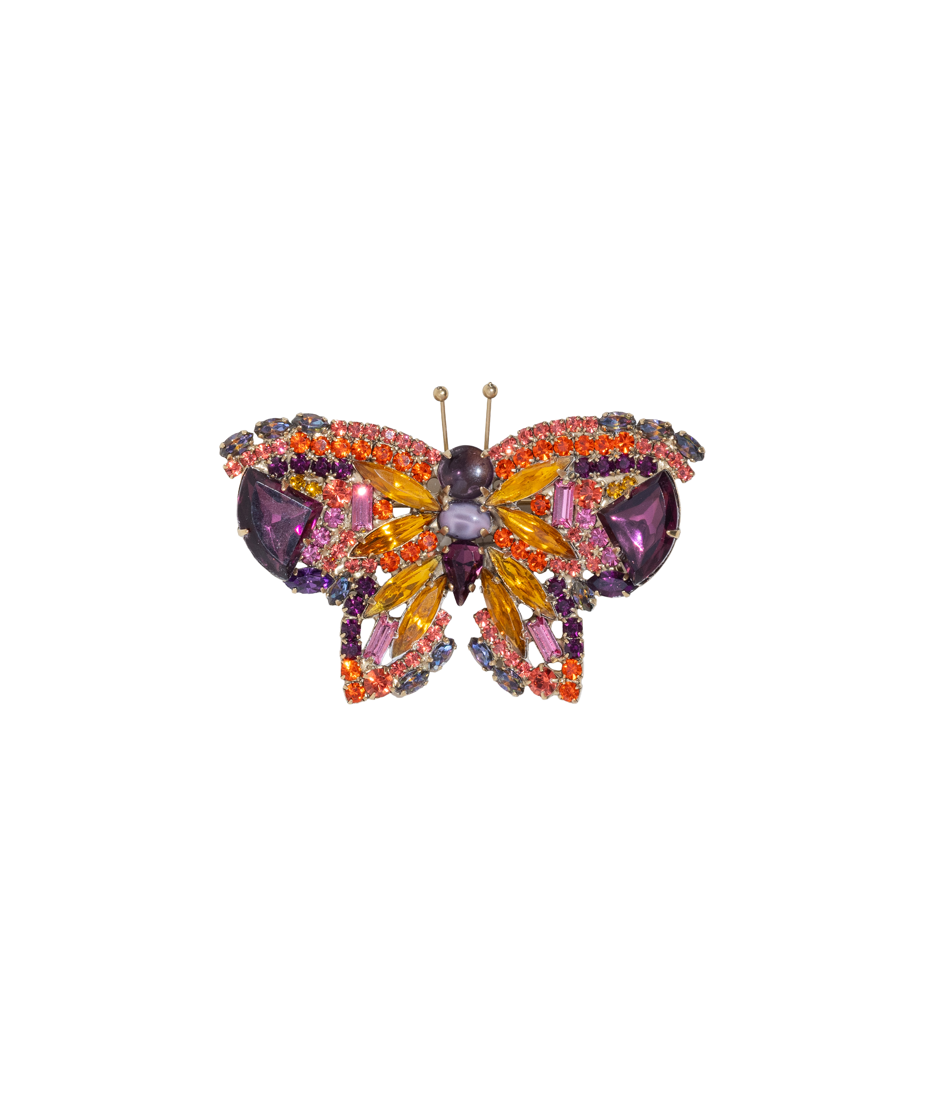 Medium Butterfly in Topaz / Amethyst / Hyacinth