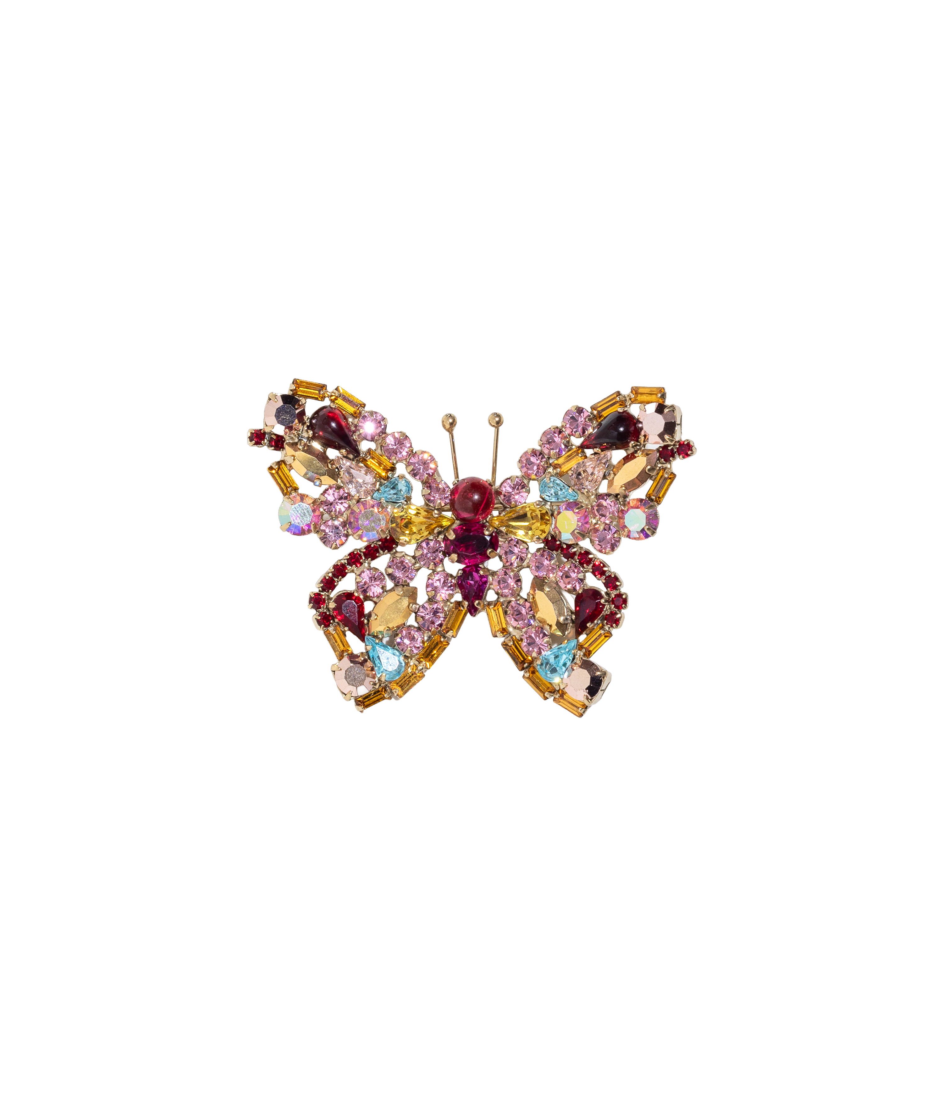 Small Butterfly in Rose / Fuchsia / Aqua