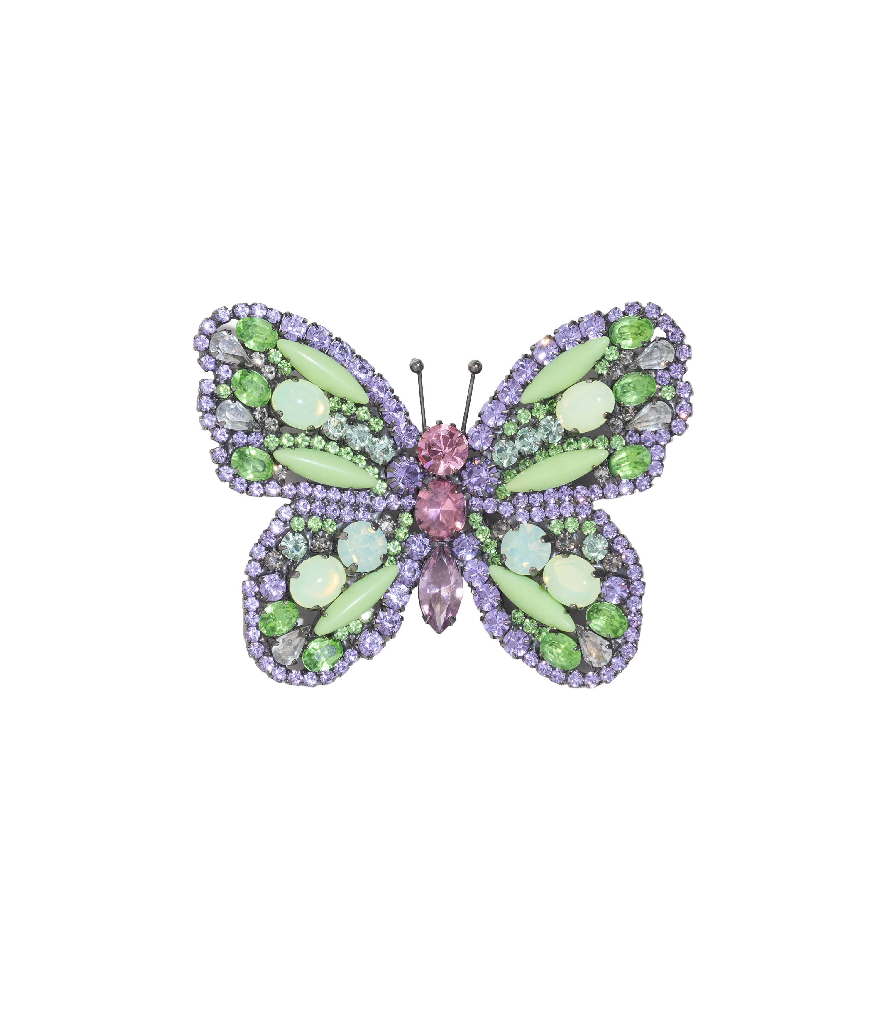 Large Butterfly in Violet / Chrysolite Opal / Light Rose - Loren Hope