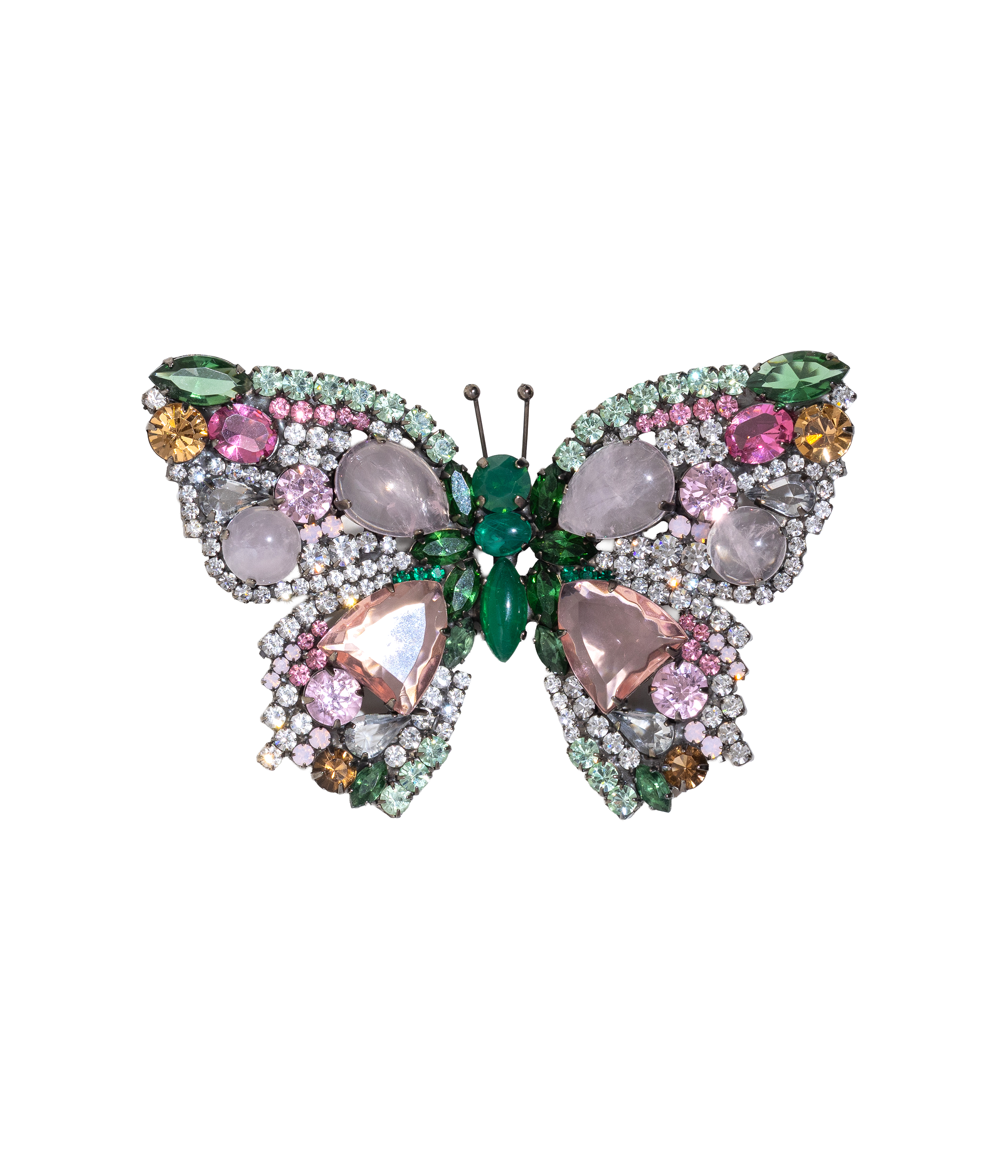 X-Large Butterfly in Rose Quartz / Erinite / Rose