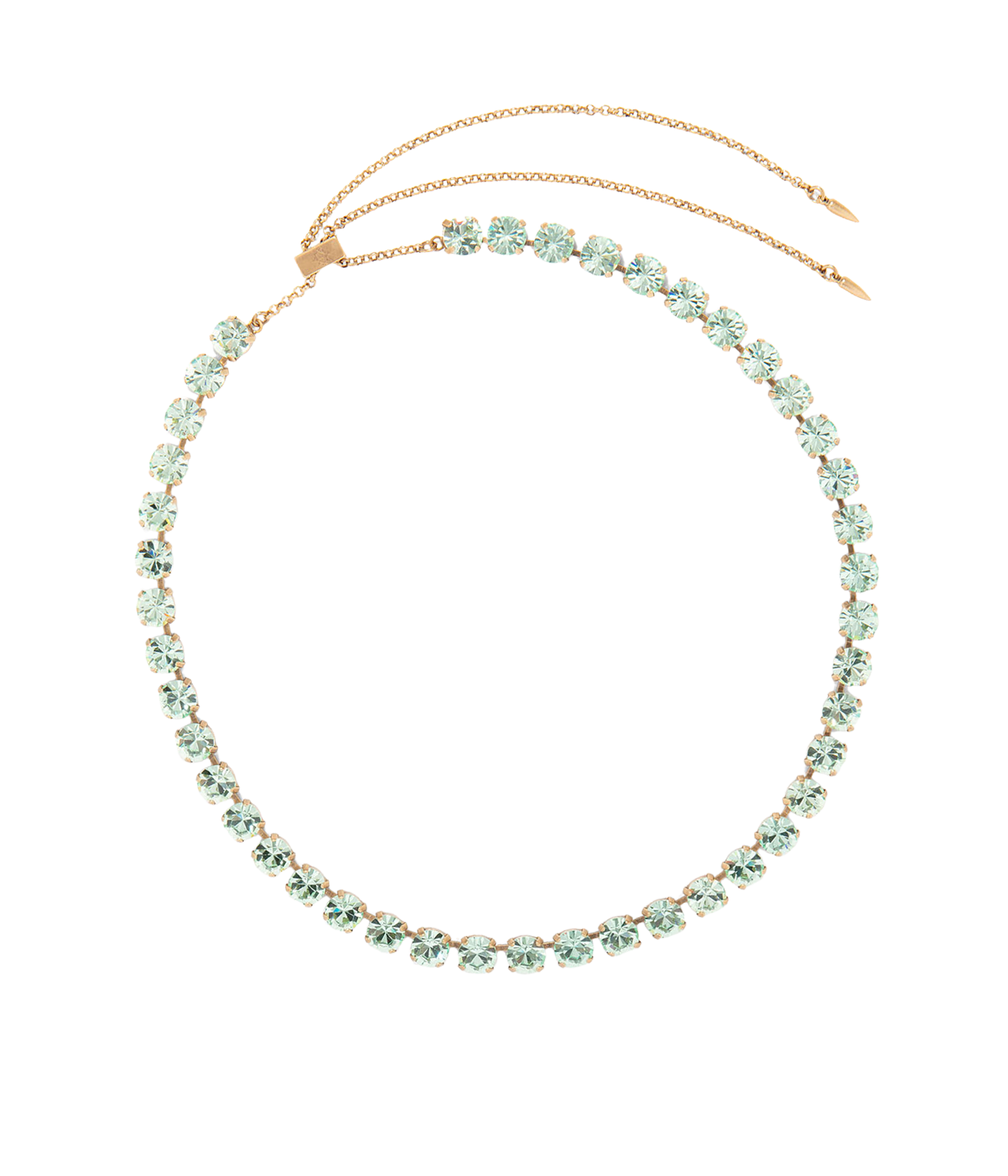 Arista Slider Necklace in Chrysolite