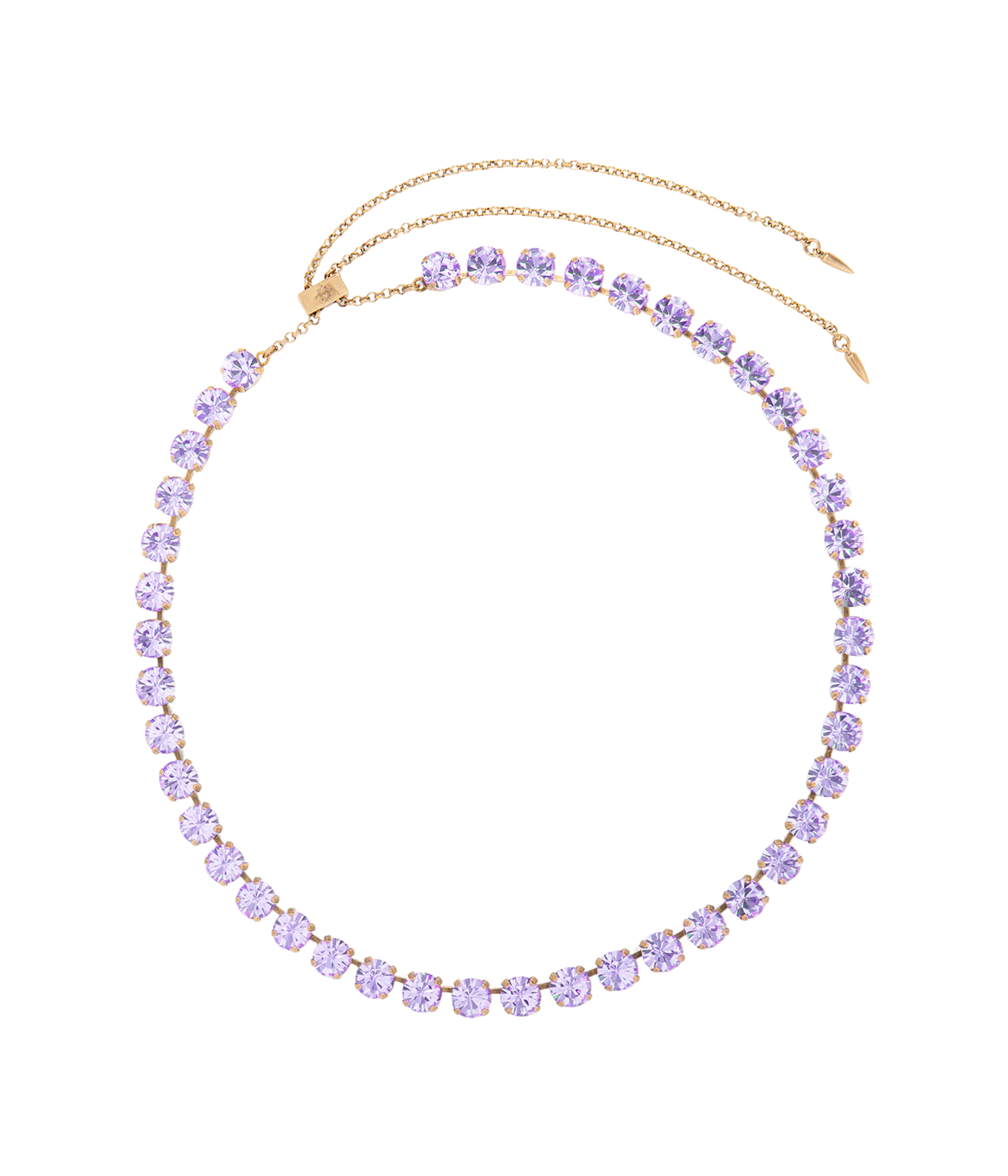 Arista Slider Necklace in Violet
