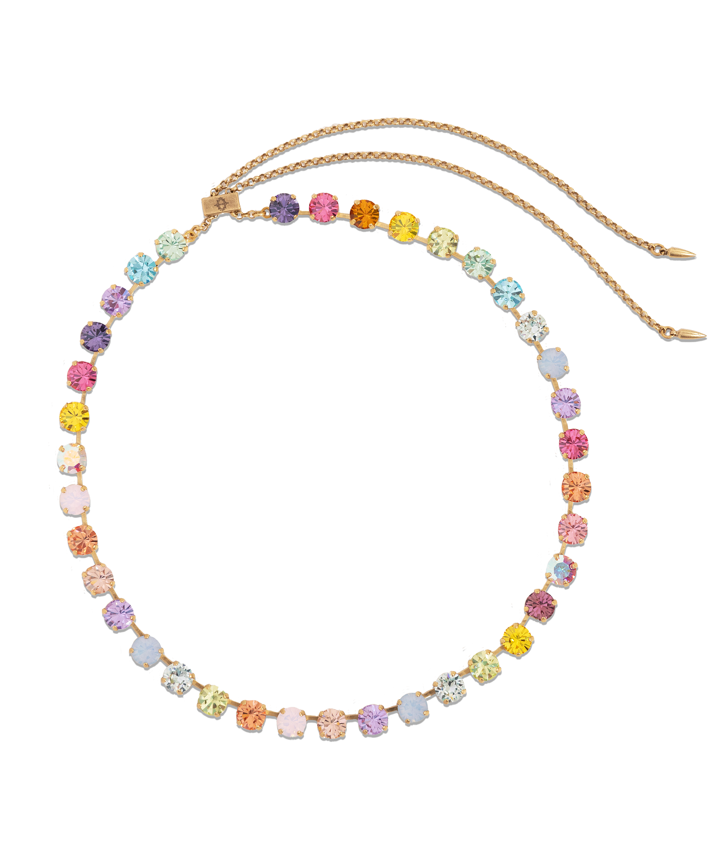 Arista Slider Necklace in Blossom Ombré