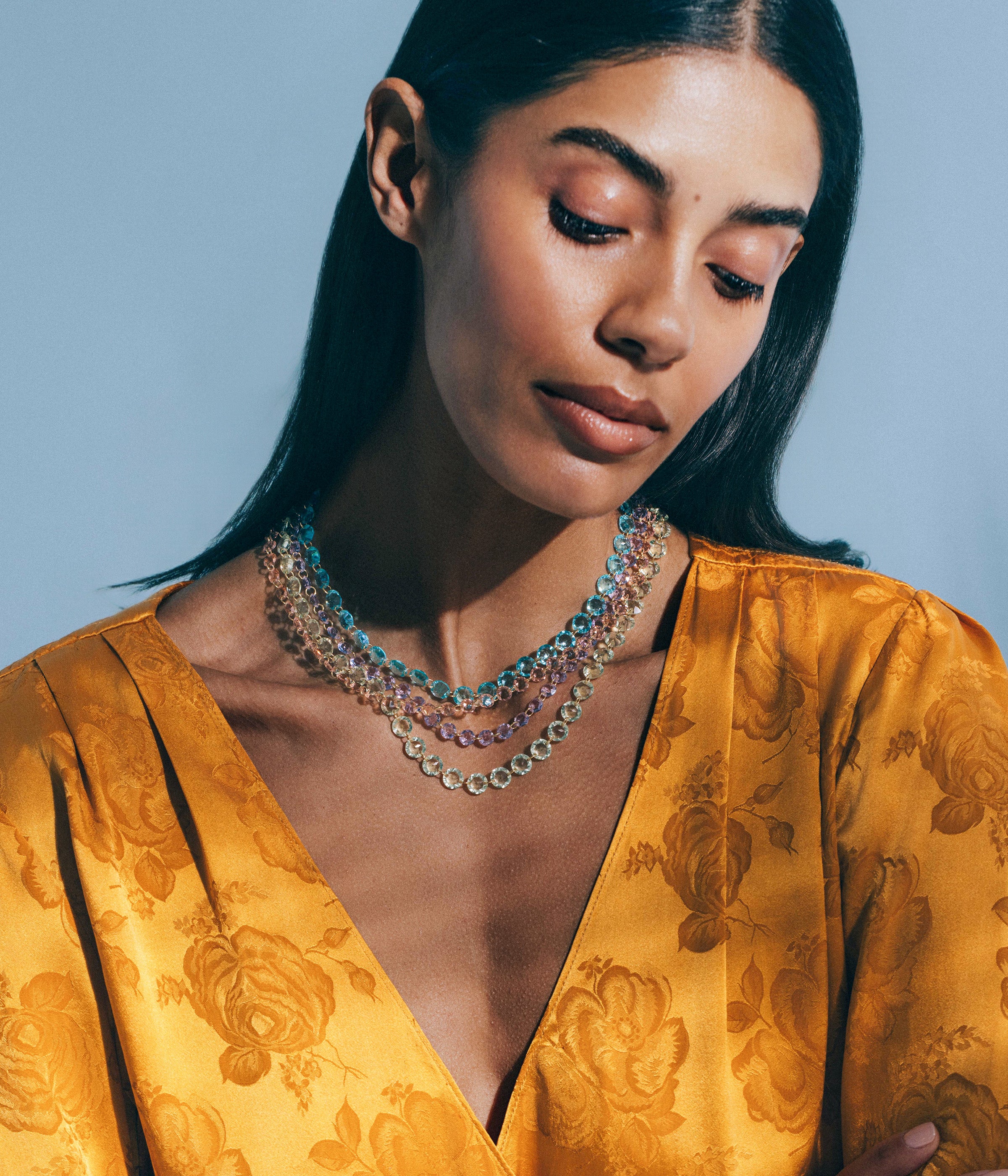 Avalon Necklace in Aqua - Loren Hope