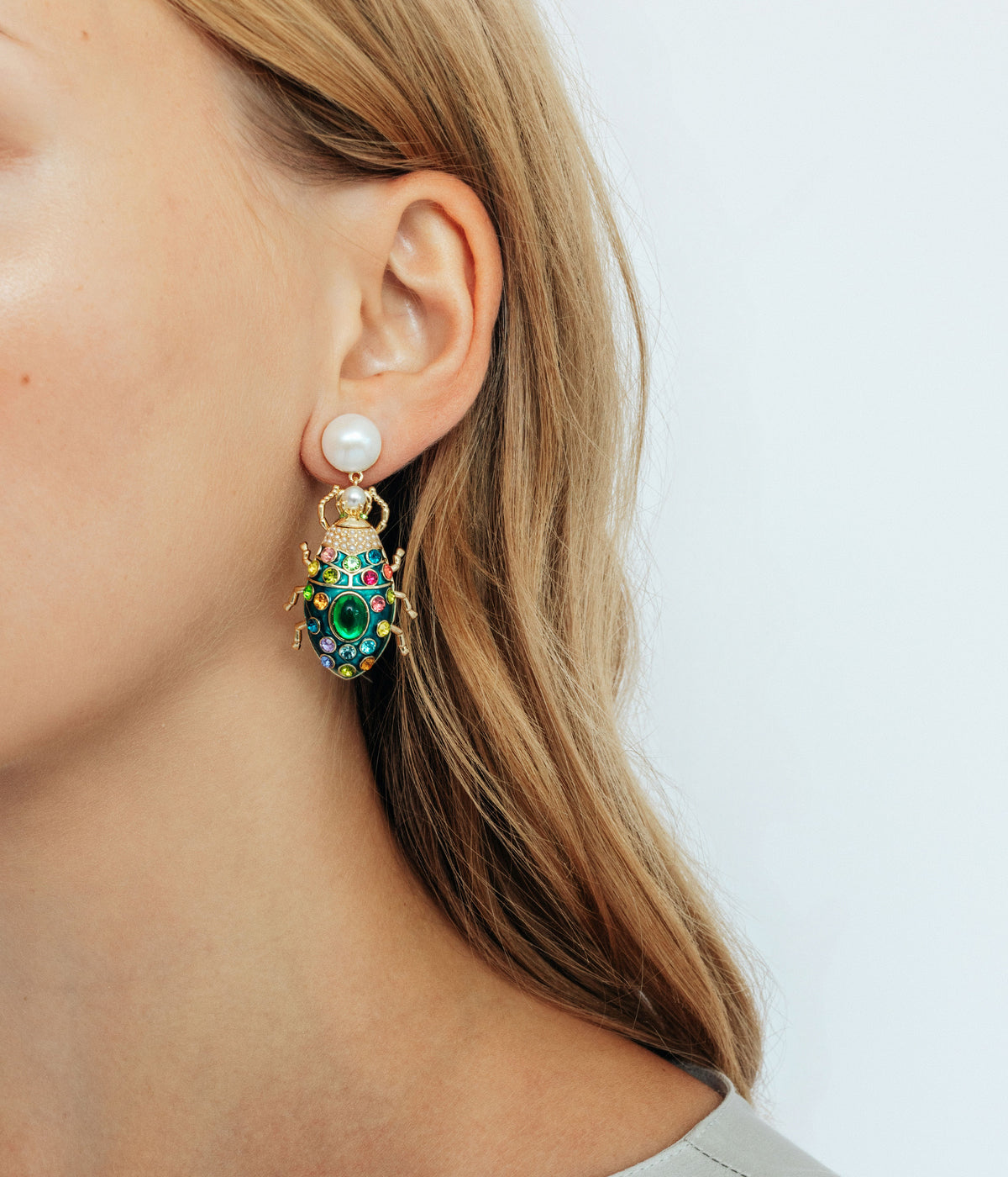 Bibi Beetle Earrings
