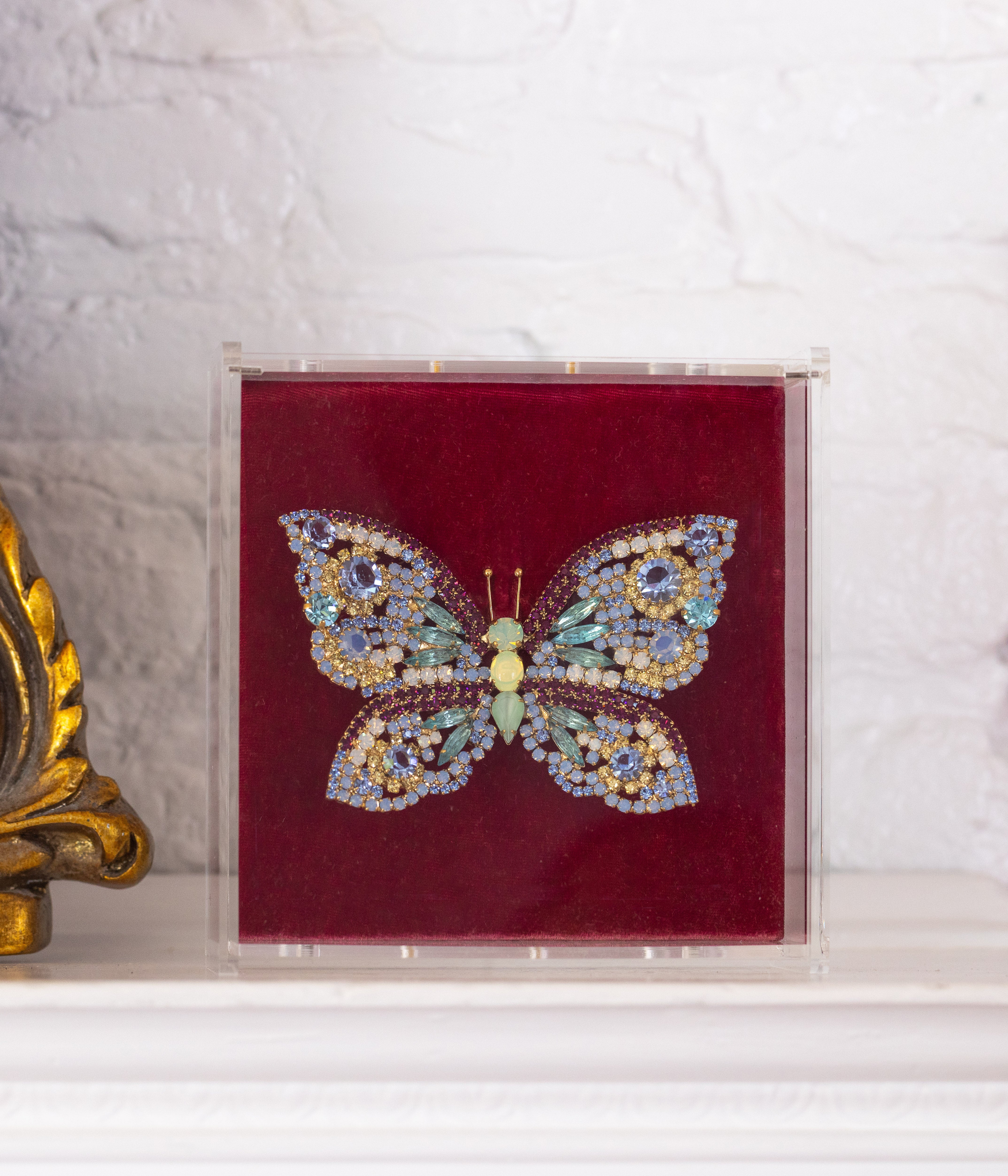 X-Large Butterfly in Aqua / Amethyst / Air Blue Opal - Loren Hope