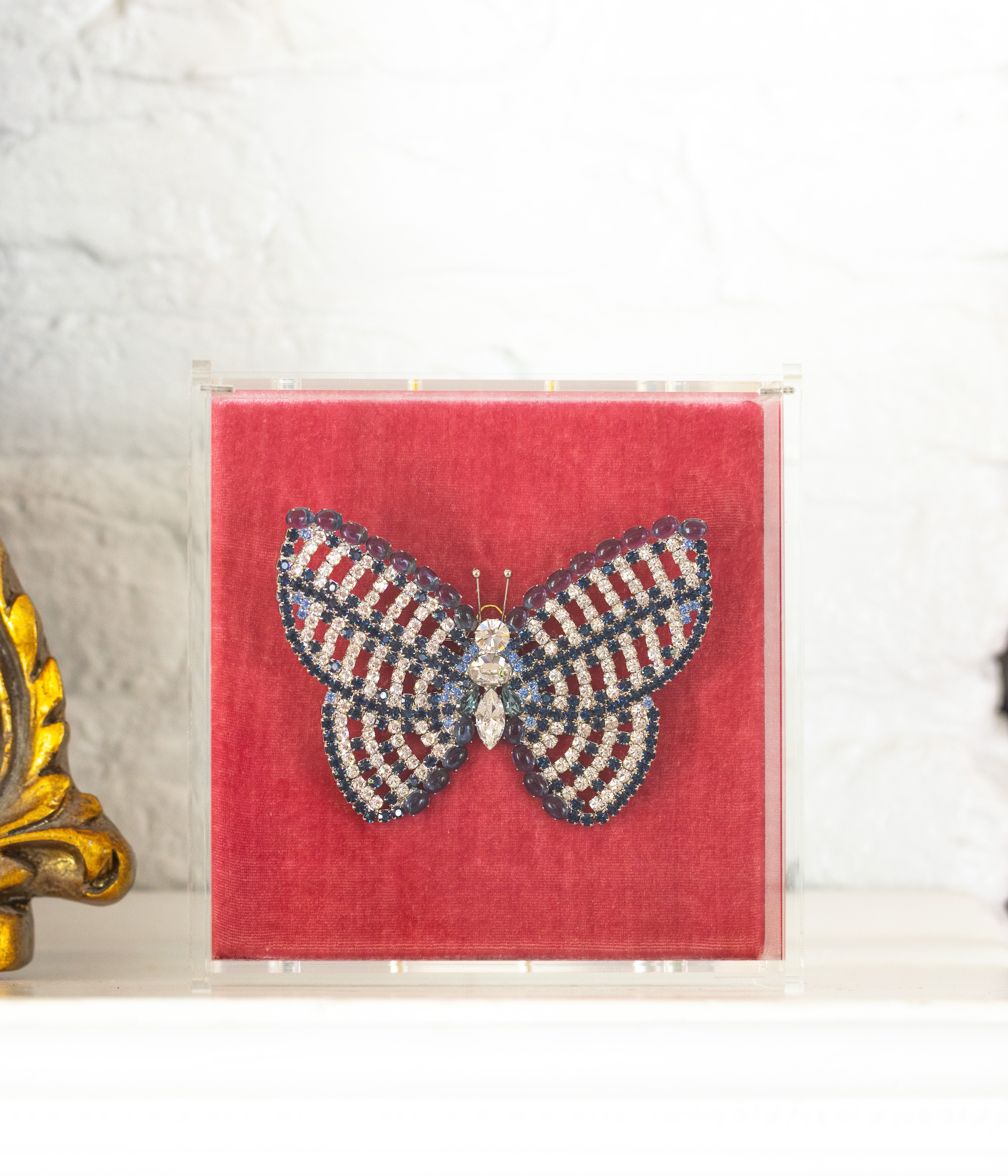X-Large Butterfly in Crystal / Montana / Light Sapphire - Loren Hope