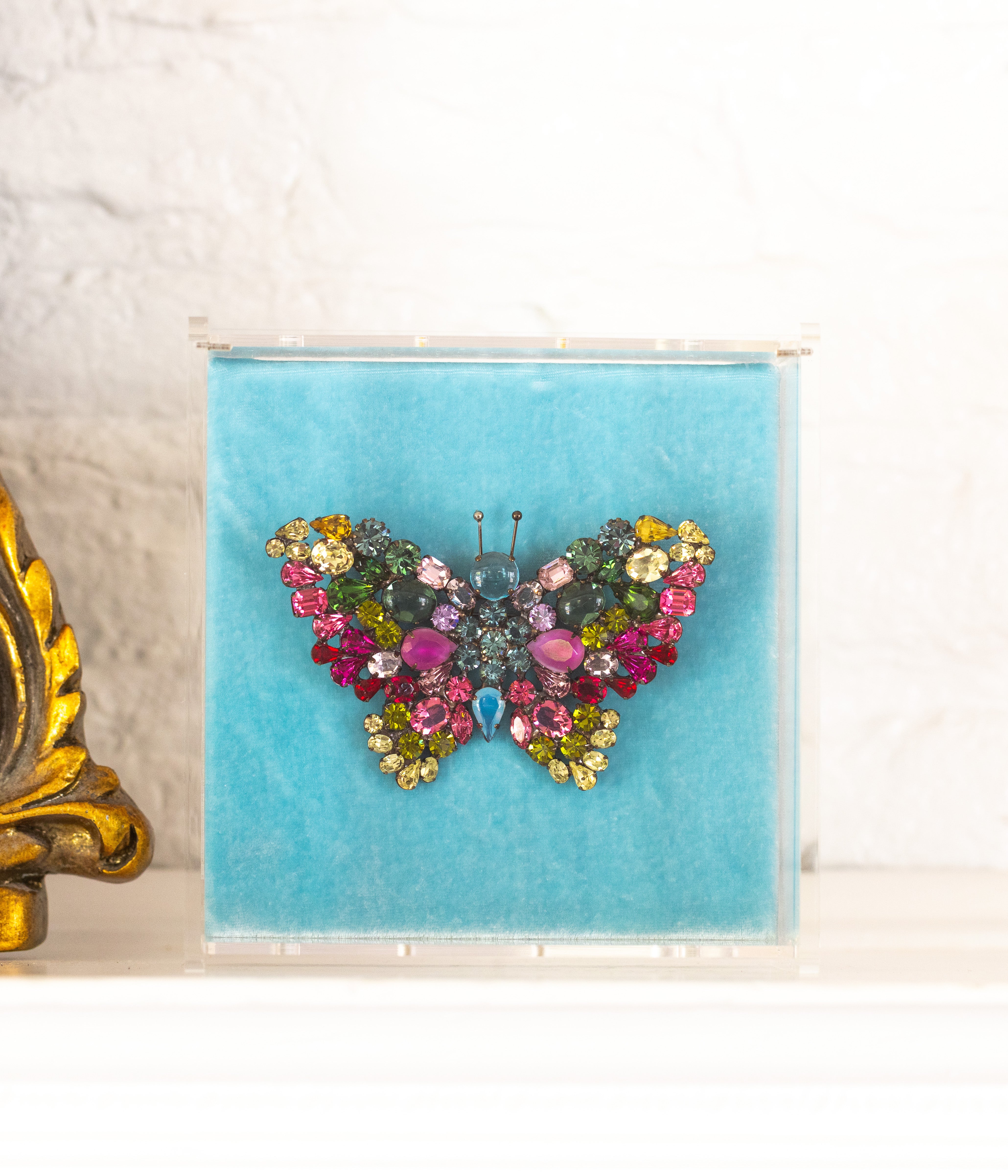 X-Large Butterfly in Rose / Smoked Sapphire / Jonquil - Loren Hope