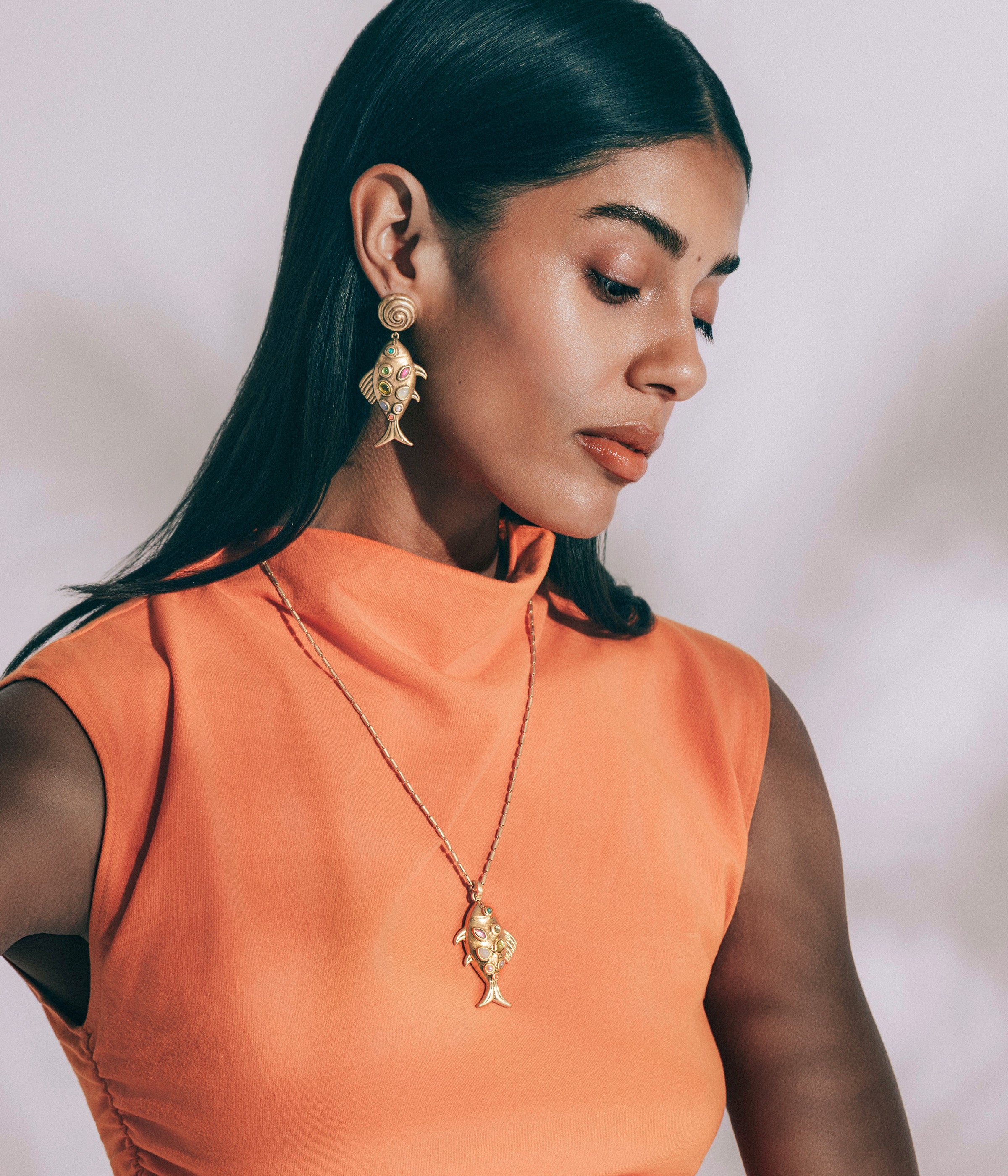 Kamari Fish Earrings - Loren Hope