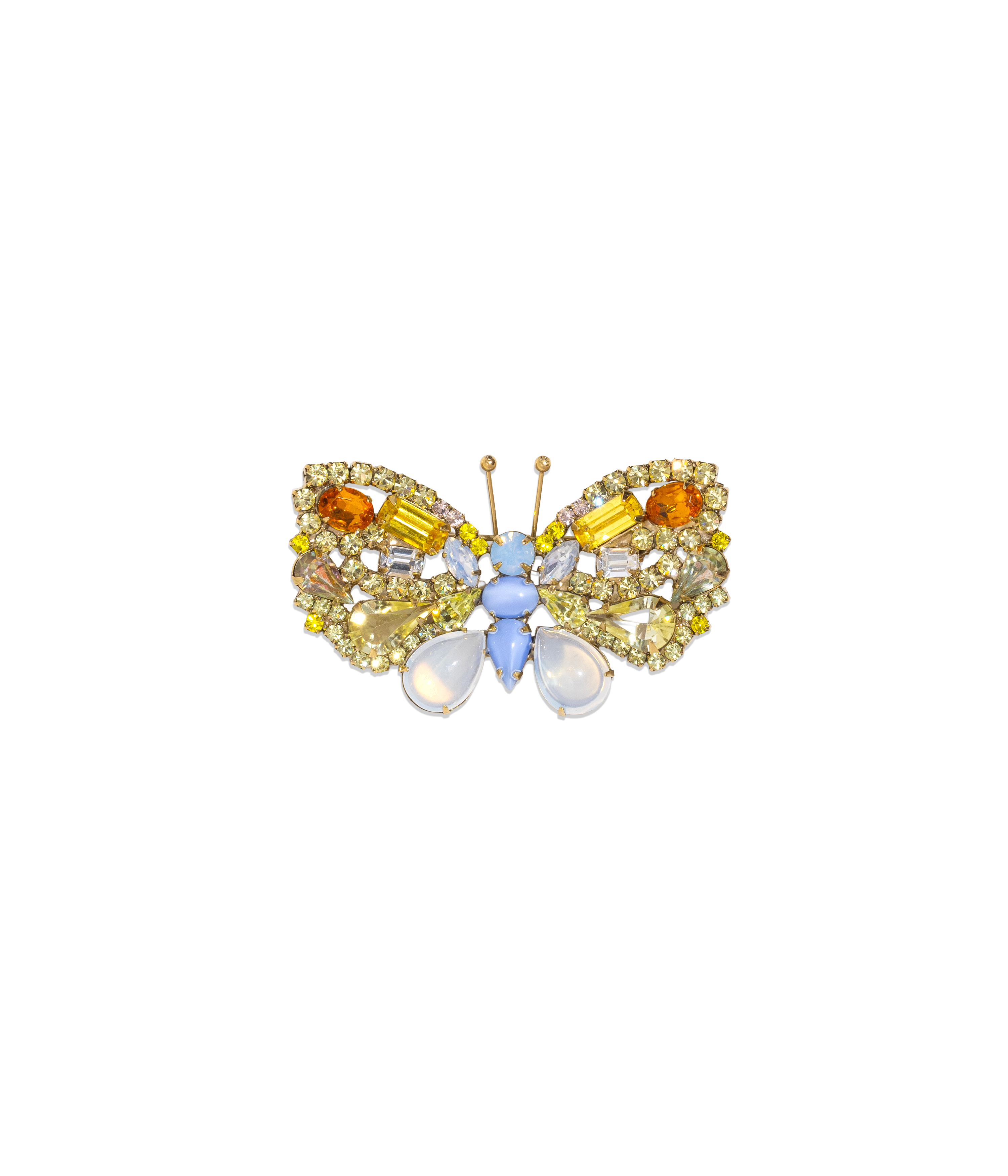 Butterfly in Blue Opal / Jonquil / White Opal - Limited Edition of 20