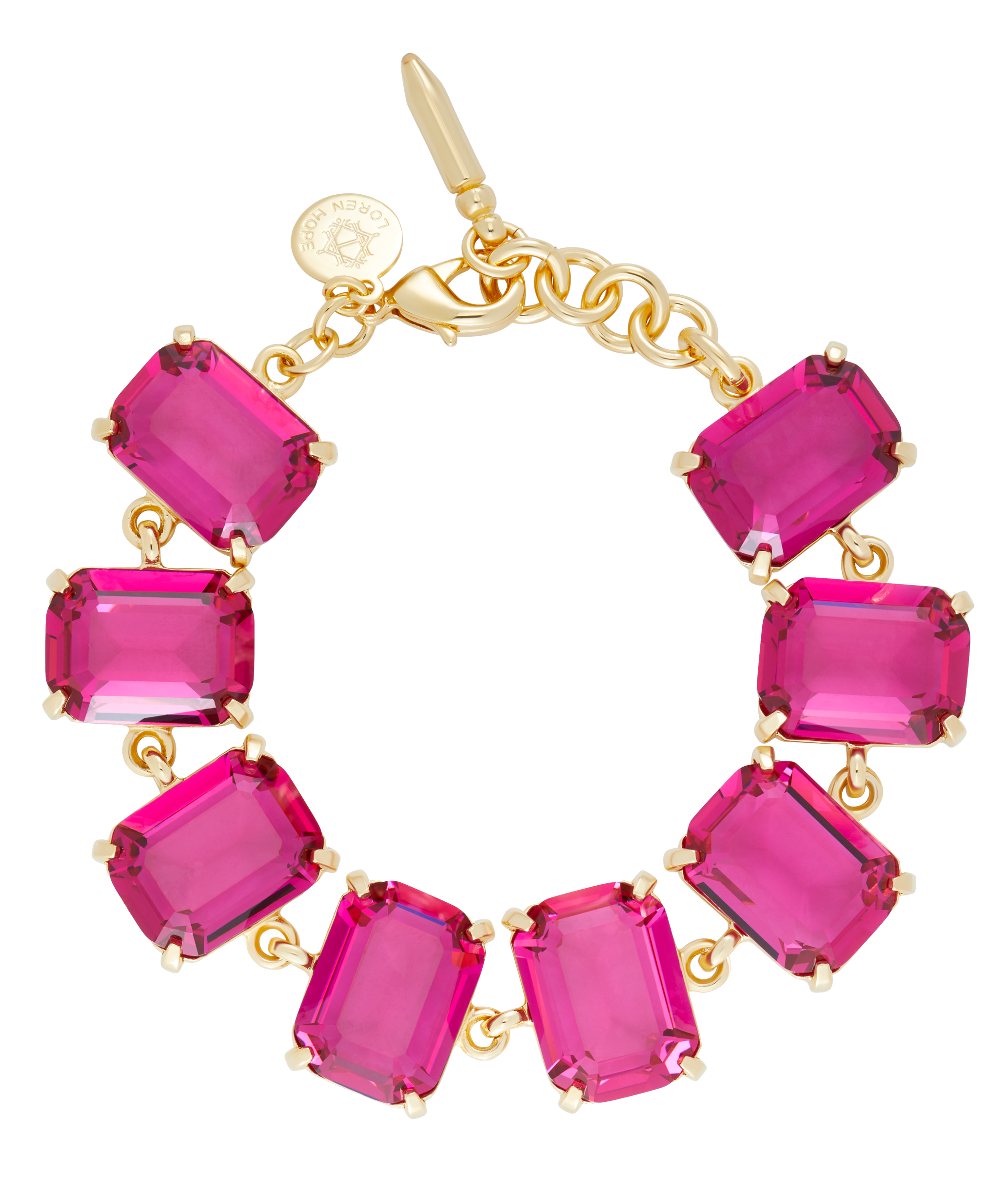 Socialite Bracelet in Fuchsia - Loren Hope