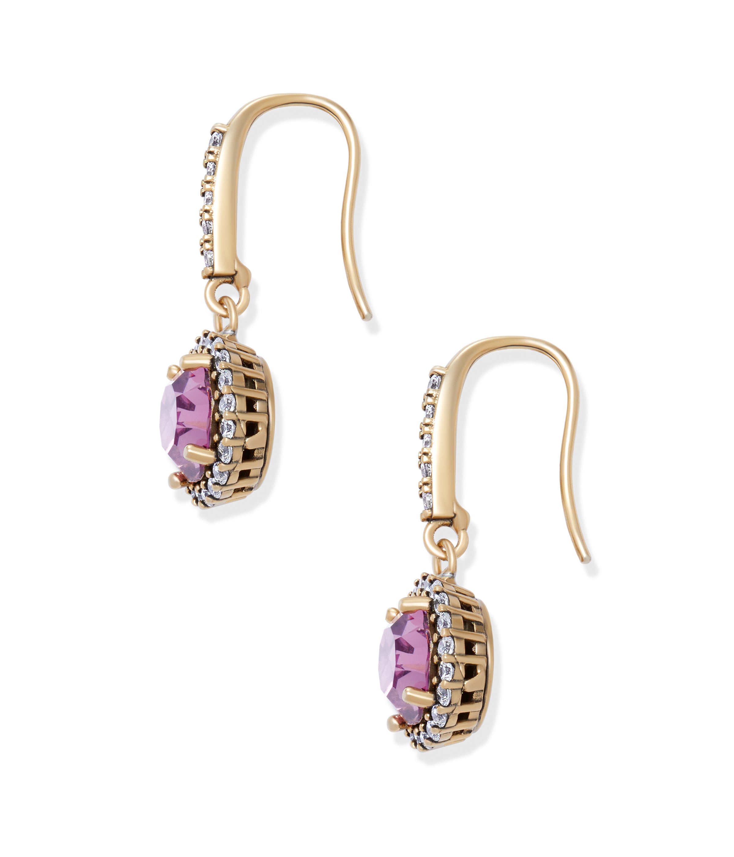 Cece Drop Earrings in Light Amethyst