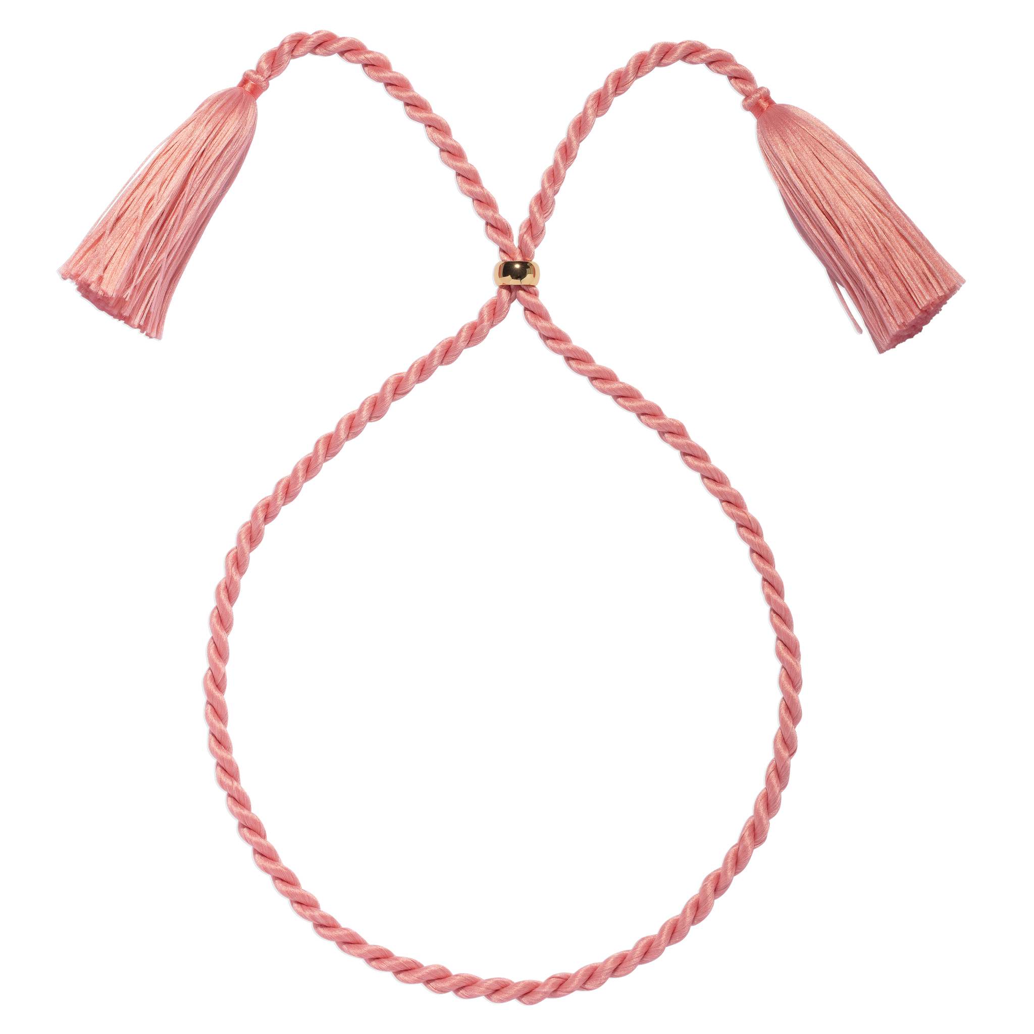 Marina Silk Cord Necklace in Pink
