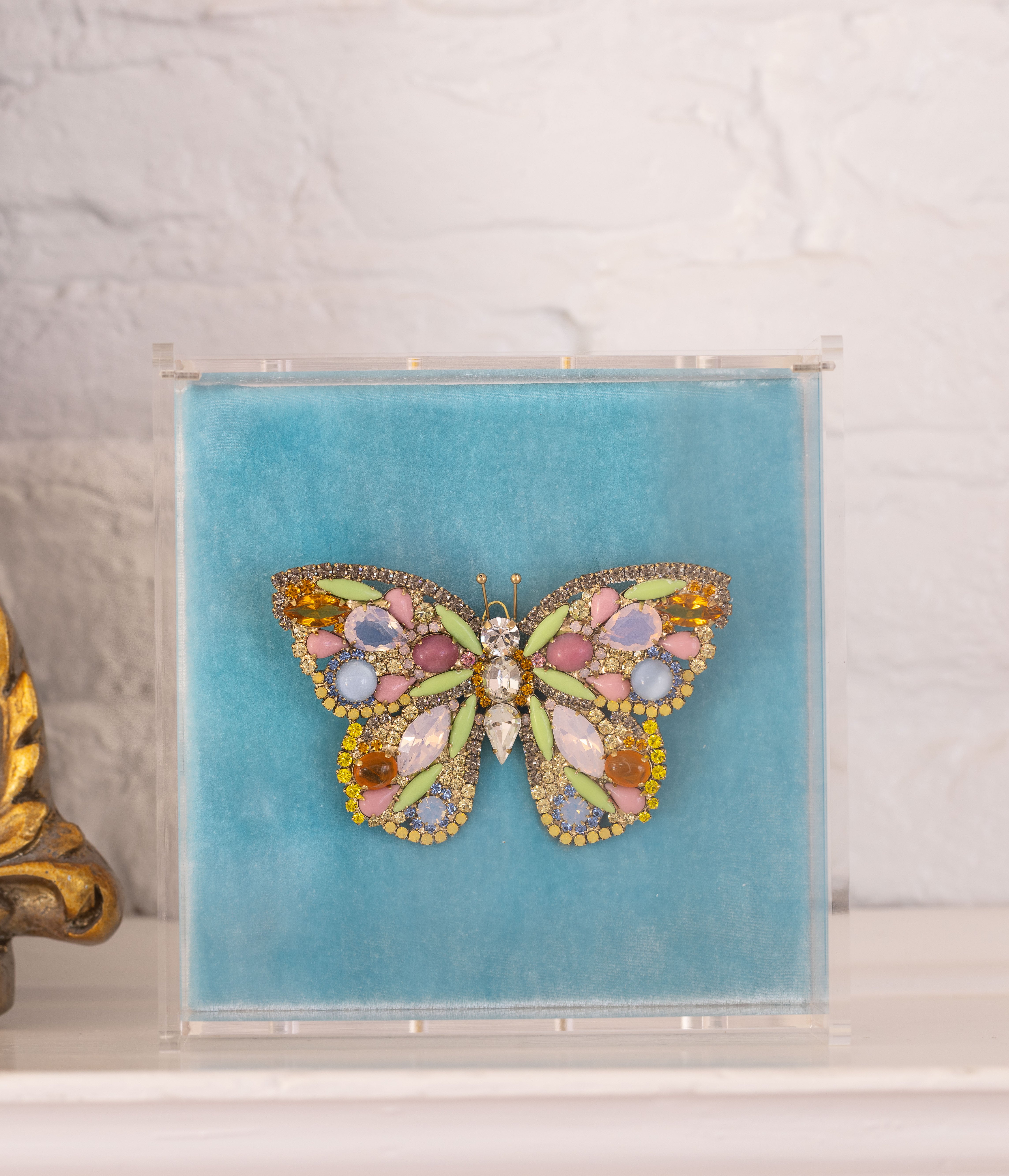 X-Large Butterfly in Citrine / Pink Opal / Blue Opal