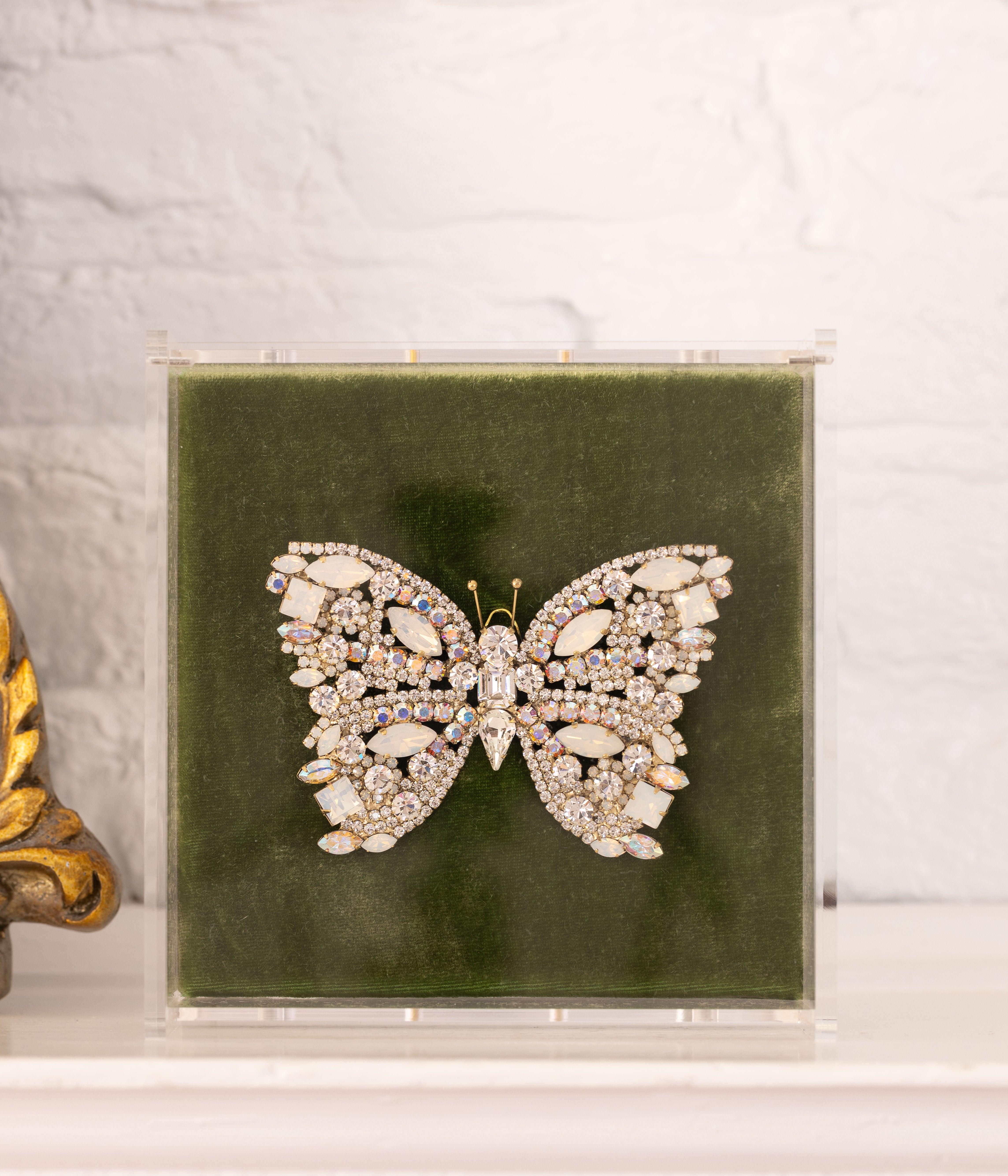 X-Large Butterfly in Crystal / Crystal AB / White Opal