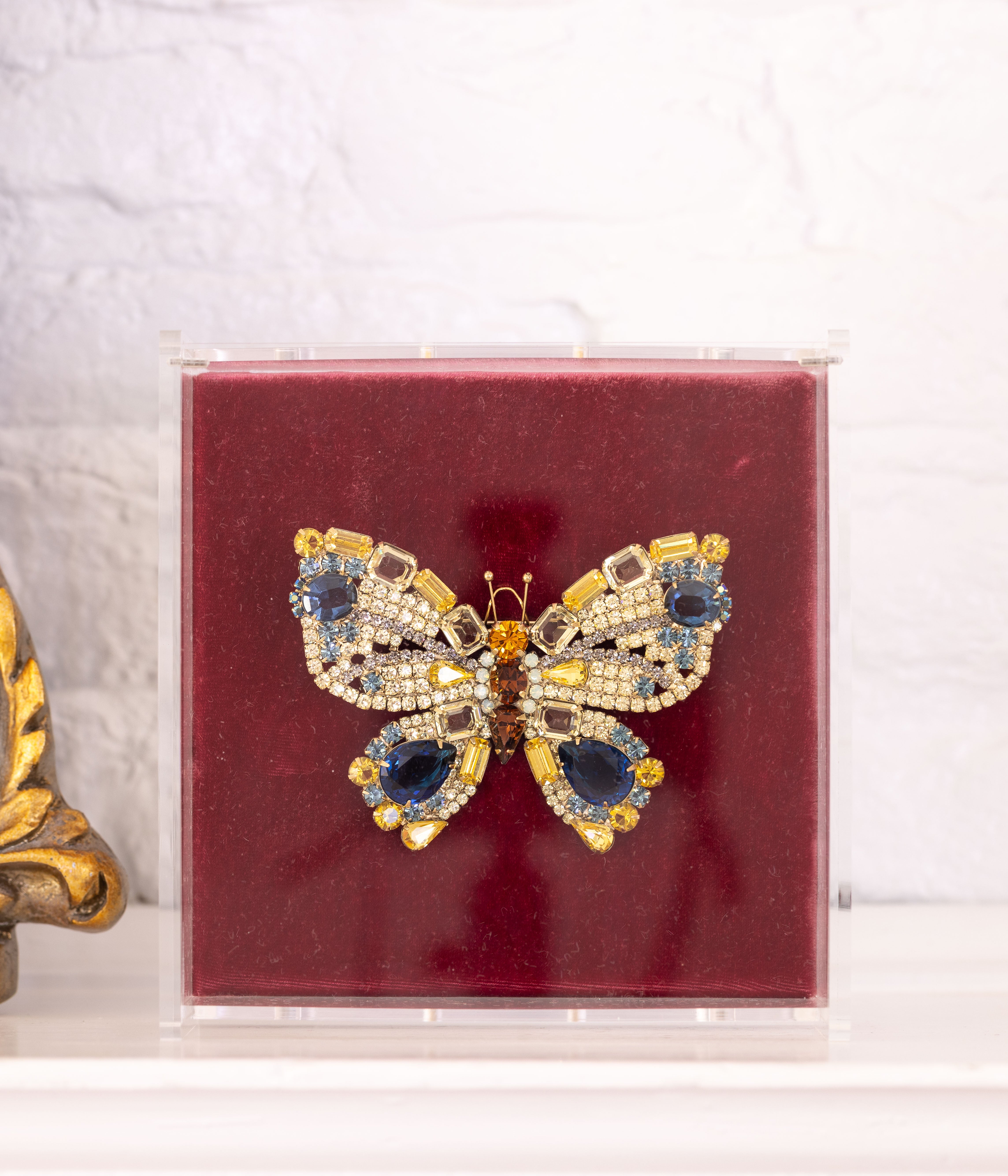 X-Large Butterfly in Jonquil / Montana / Smoked Topaz