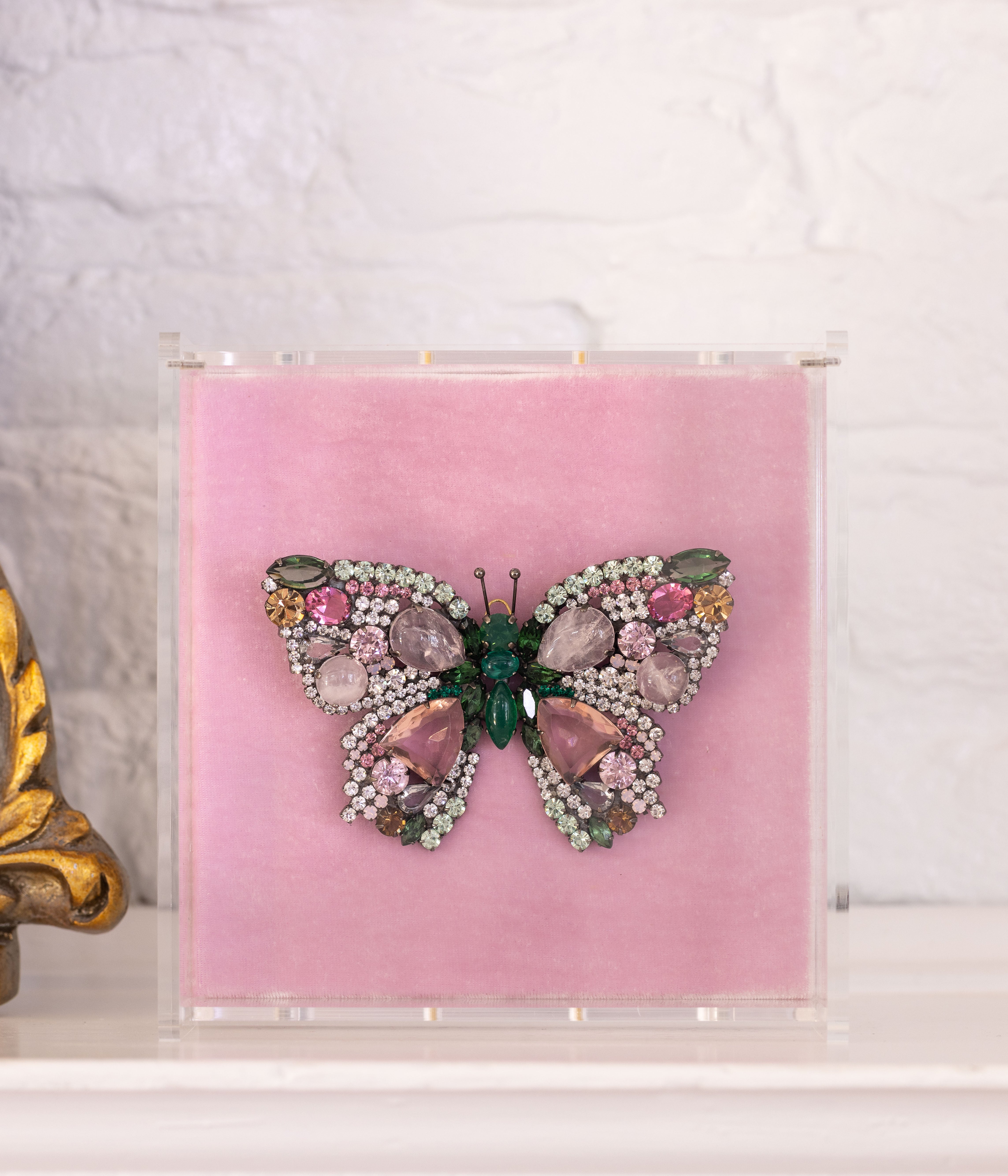 X-Large Butterfly in Rose Quartz / Erinite / Rose