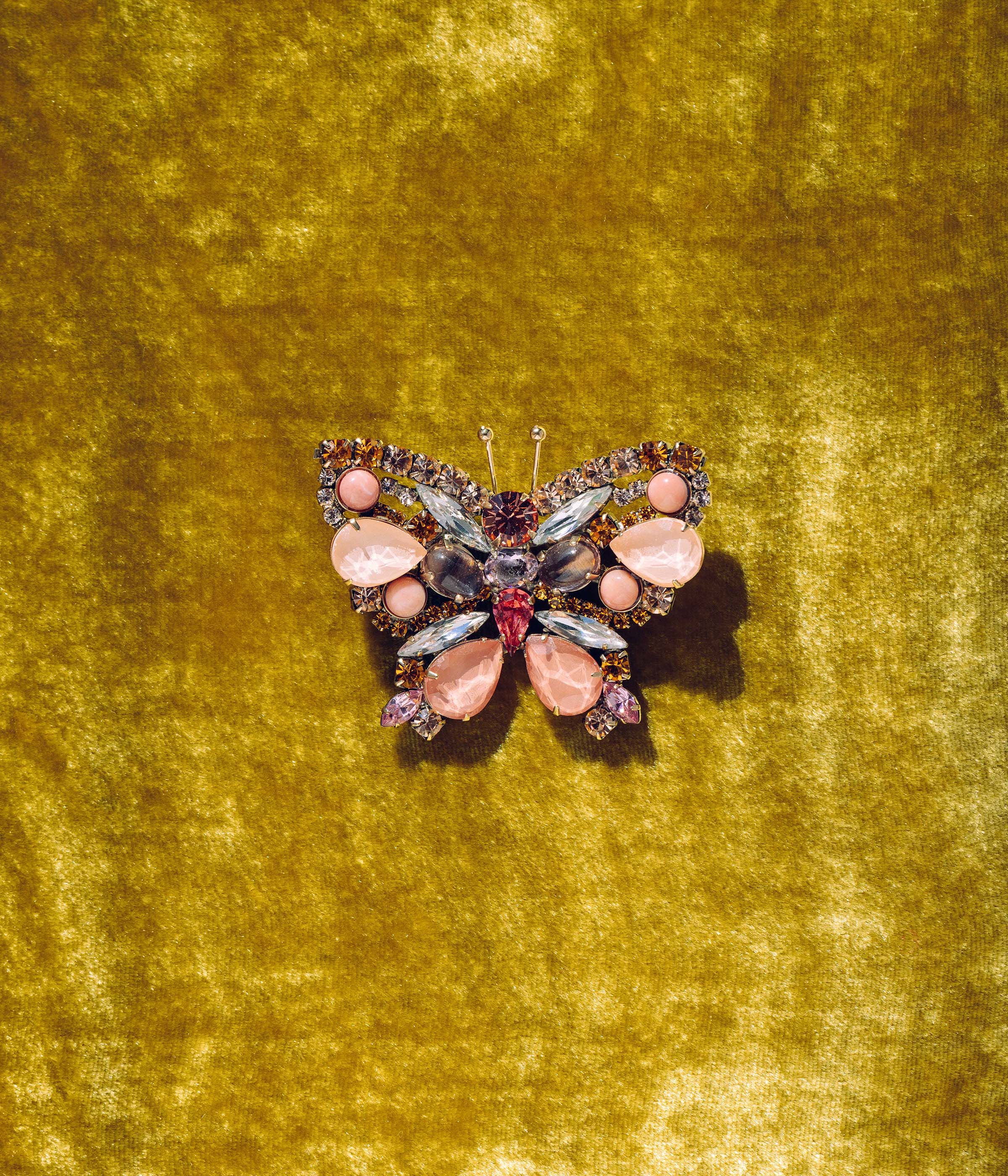 Butterfly in Light Peach / Rose / Topaz - Limited Edition of 25