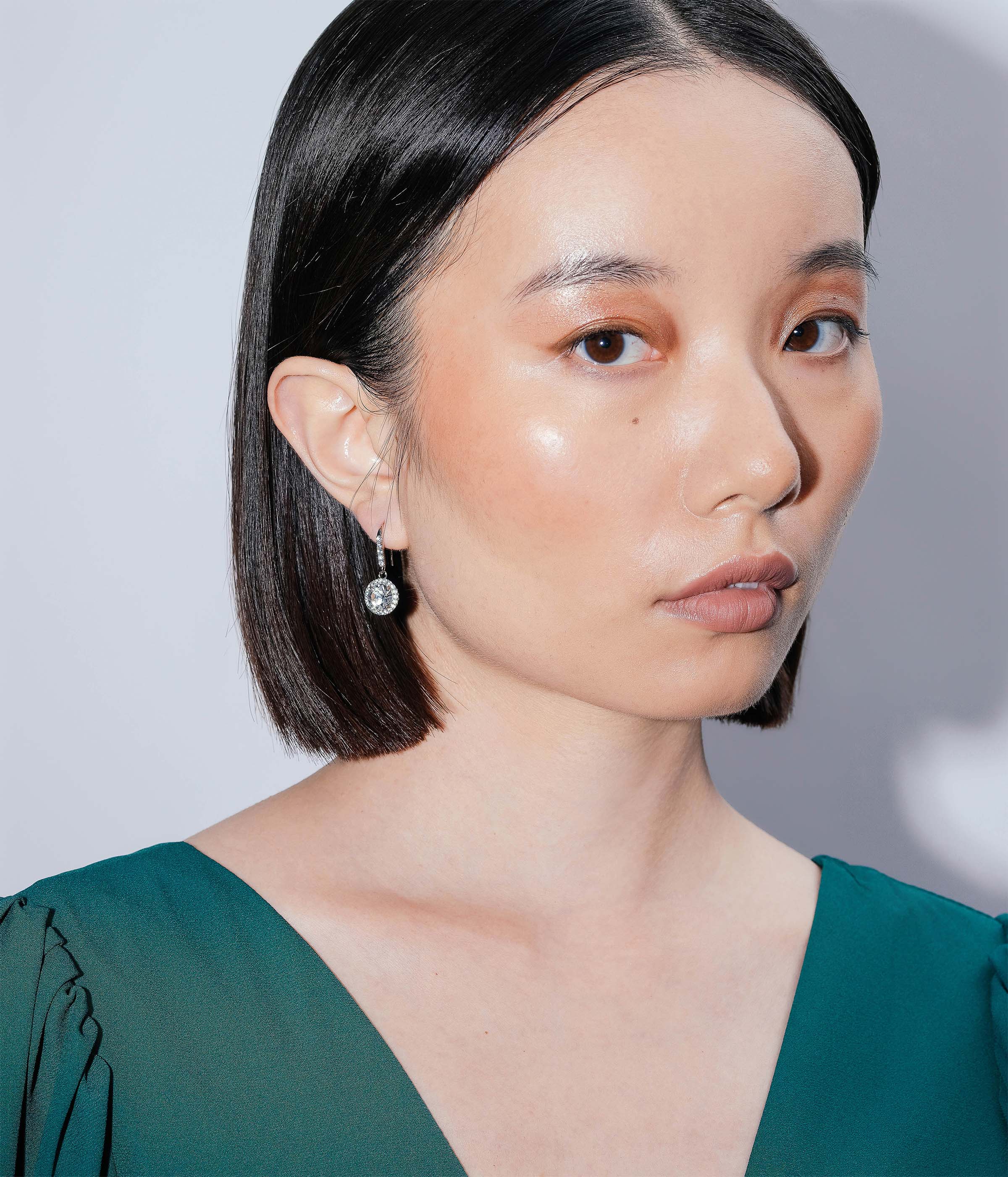 Cece Drop Earrings in Light Amethyst