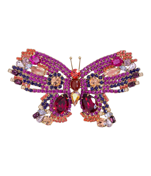 X-Large Butterfly in Fuchsia / Ruby / Padparadscha