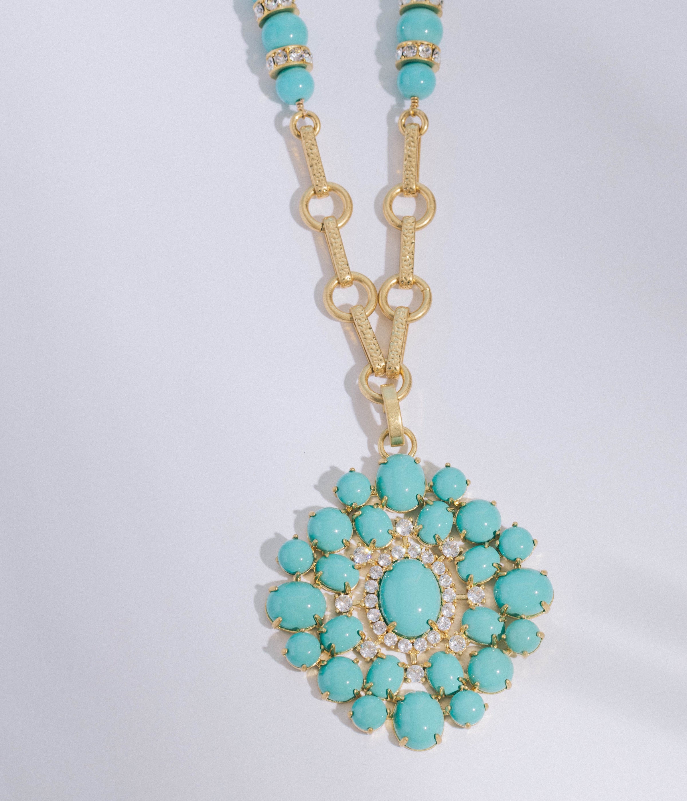 Marcella Necklace in Turquoise - Loren Hope