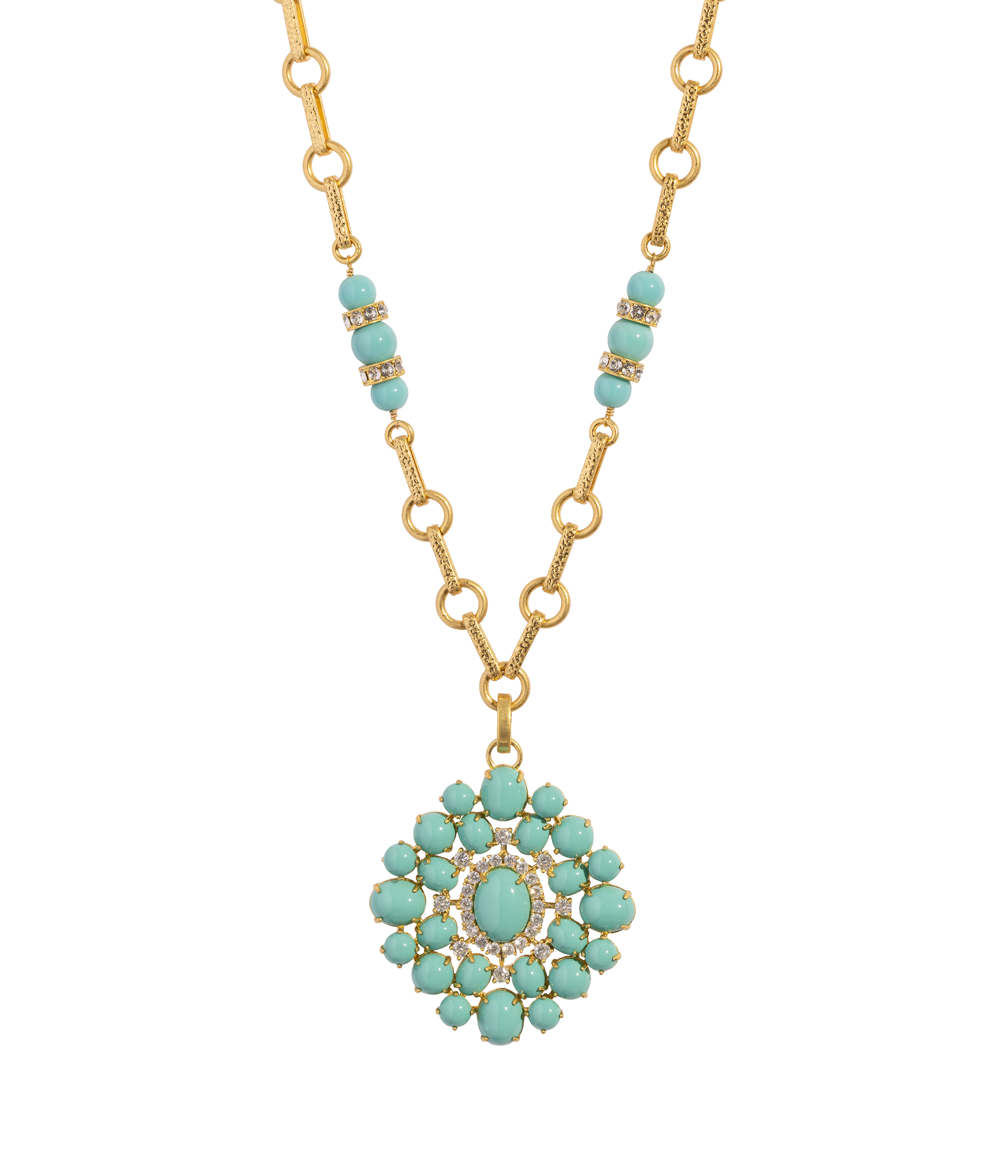 Marcella Necklace in Turquoise - Loren Hope