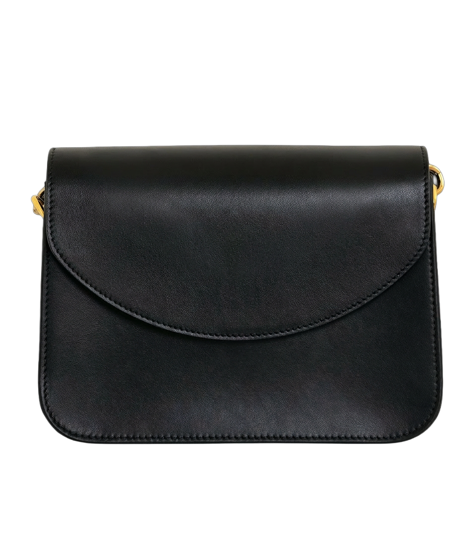 The Ora Bag with Rope Chain Shoulder Strap in Black - Loren Hope