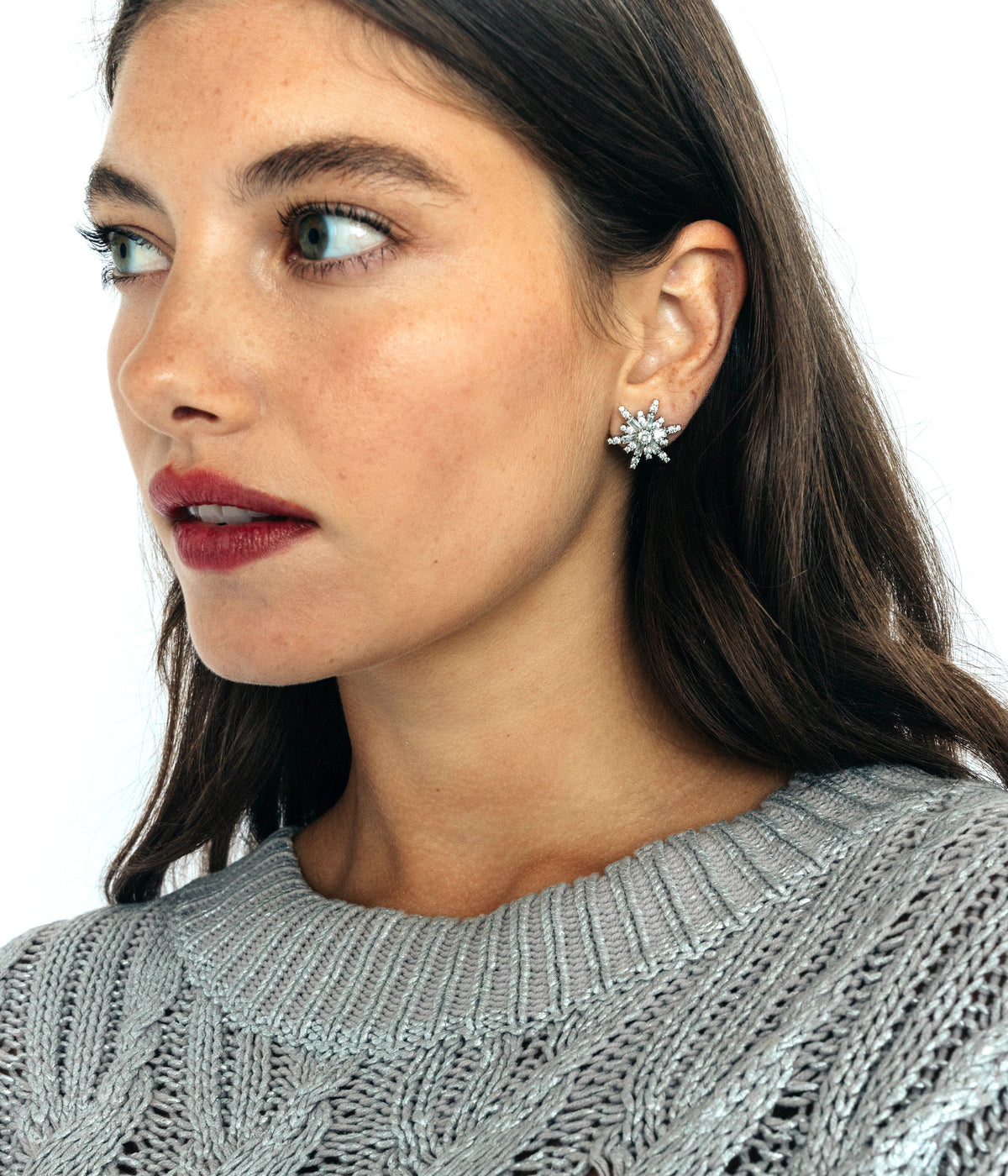 Snowflake Stud Earrings