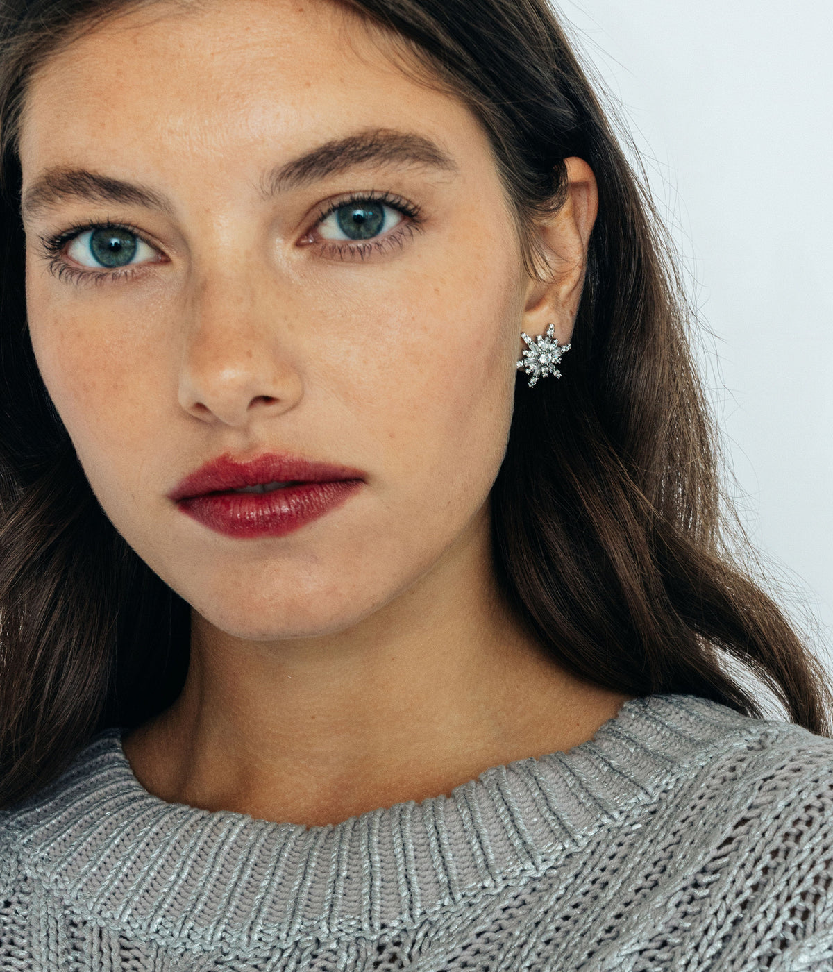 Snowflake Stud Earrings