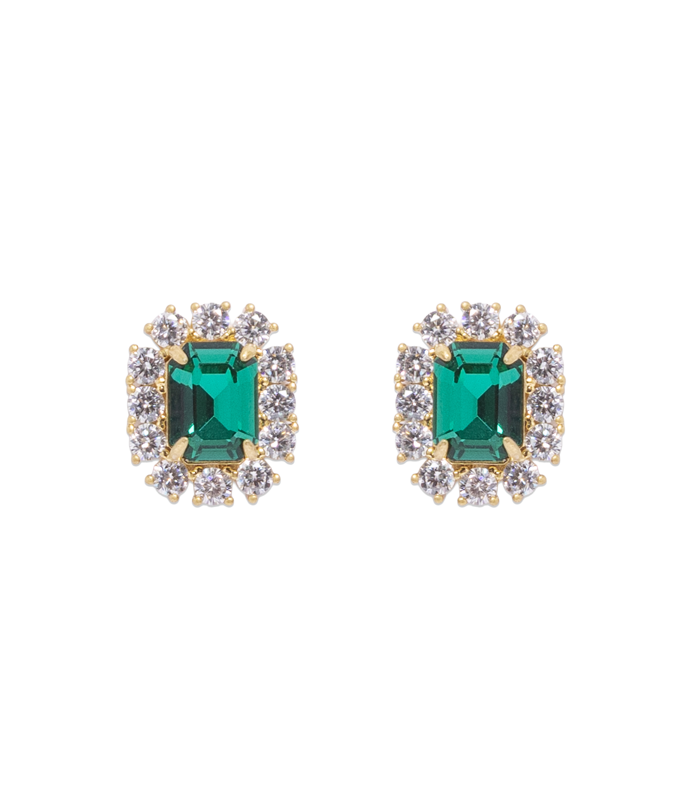 Tati Studs in Emerald - Loren Hope
