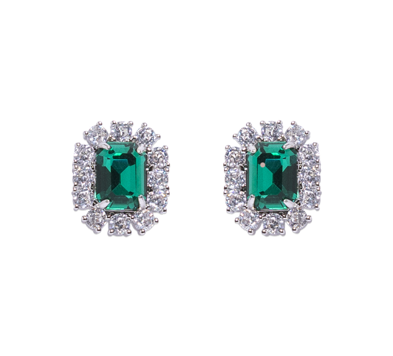 Tati Studs in Emerald