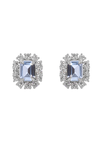 Tati Studs in Light Sapphire - Loren Hope